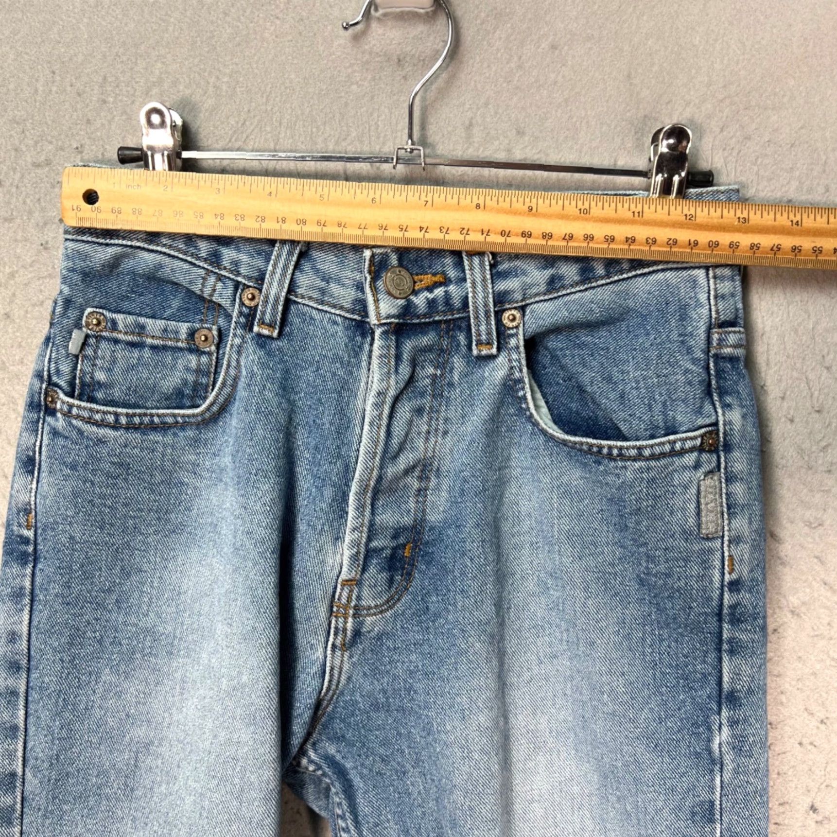 Silver Jeans Co. Silver Jeans Womens Size 26 x 28 Light Wash Denim Straight-Leg Jeans Size 26" / US 2 / IT 38 - 6 Thumbnail