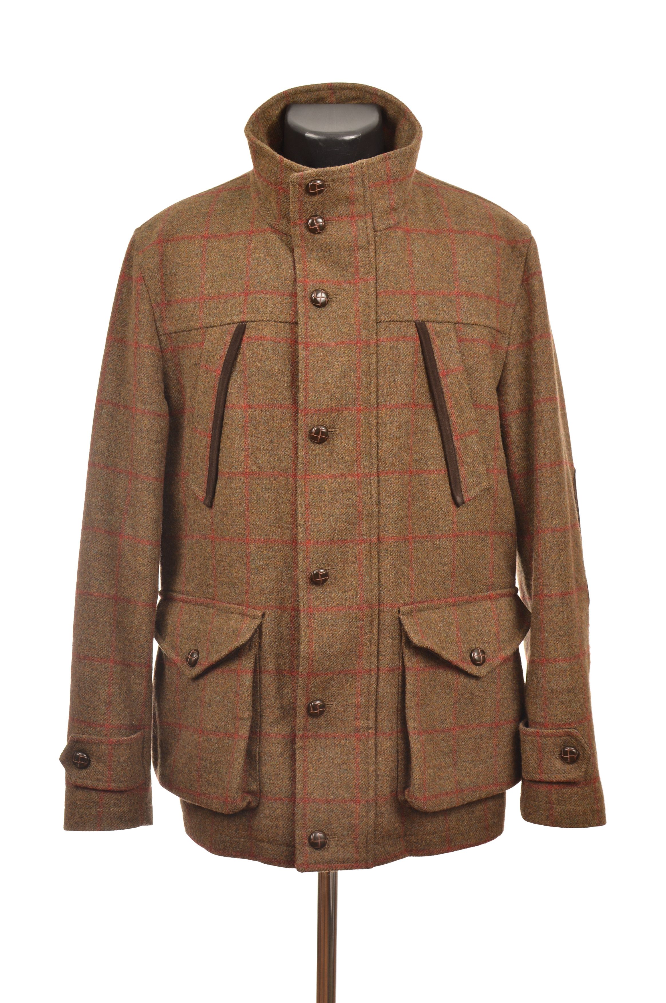 Burton DDP Montague Burton Tweed Check Coat Jacket Size US L / EU 52-54 / 3 - 1 Thumbnail