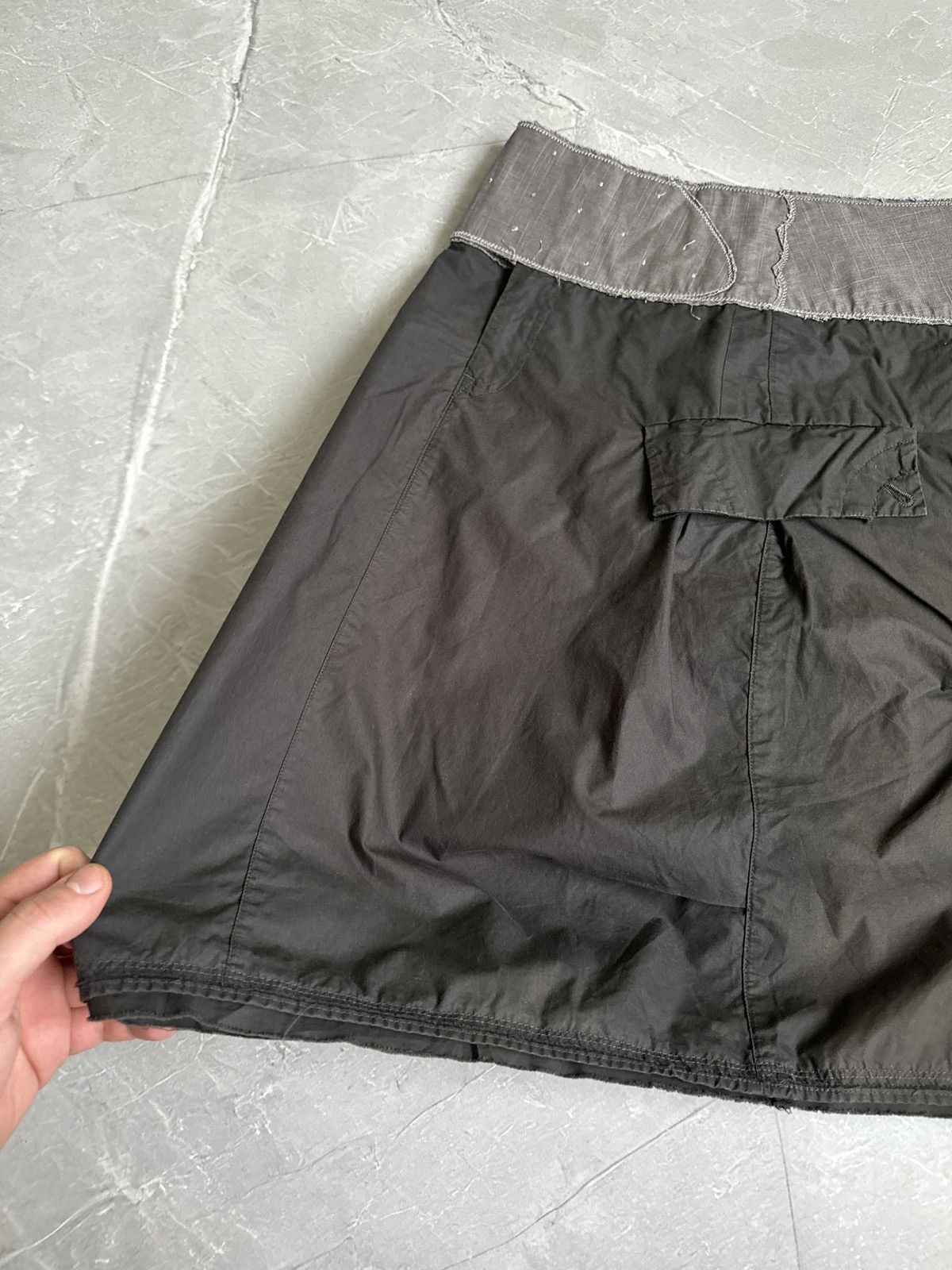 Marithe + Francois Girbaud VTG Marithe Francois Girbaud Cargo Midi Skirt Avantgarde Y2k Size 28" / US 6 / IT 42 - 17 Thumbnail