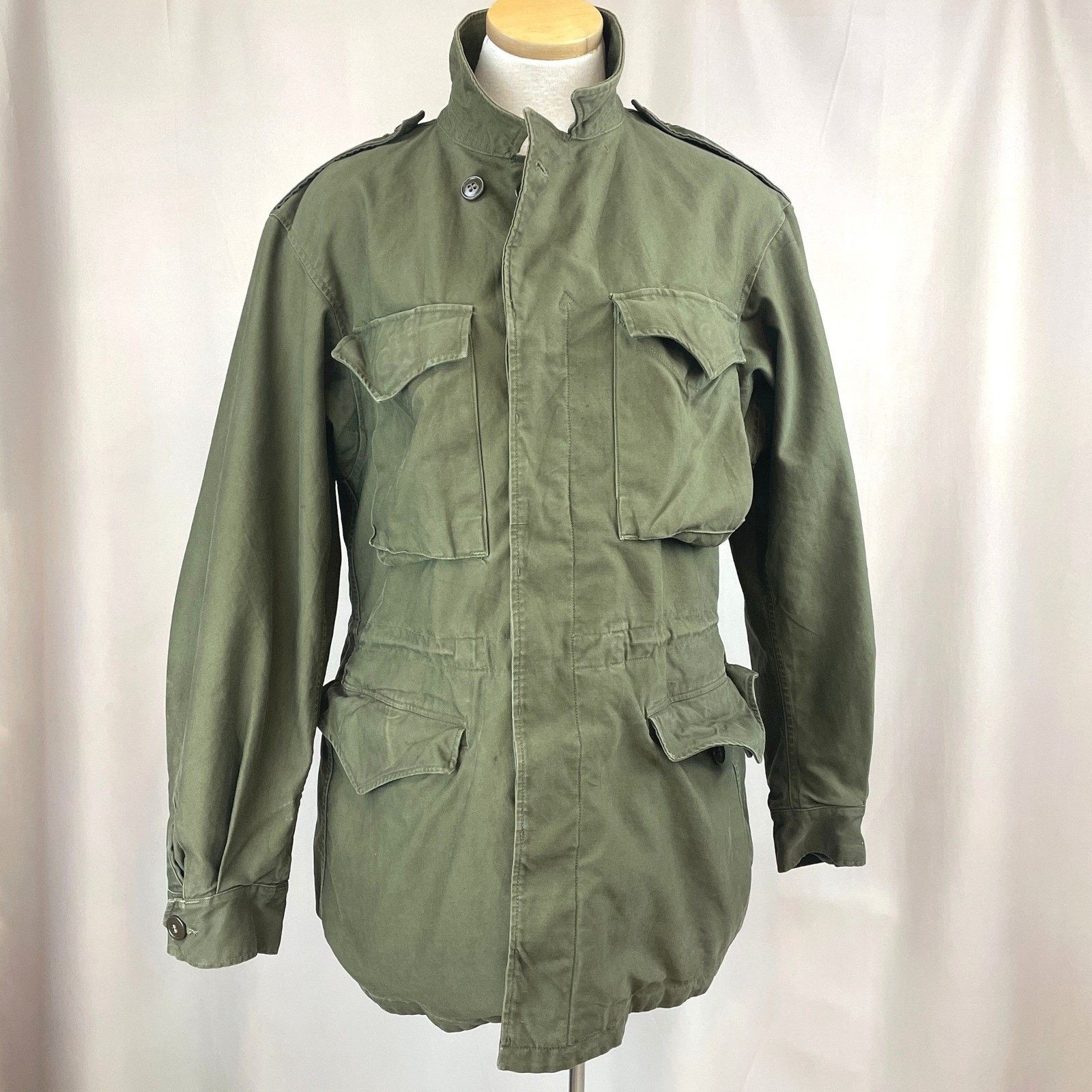 Vintage Army Field Jacket M1943 (36L) Military Distressed Gorp 50s Size US M / EU 48-50 / 2 - 1 Thumbnail