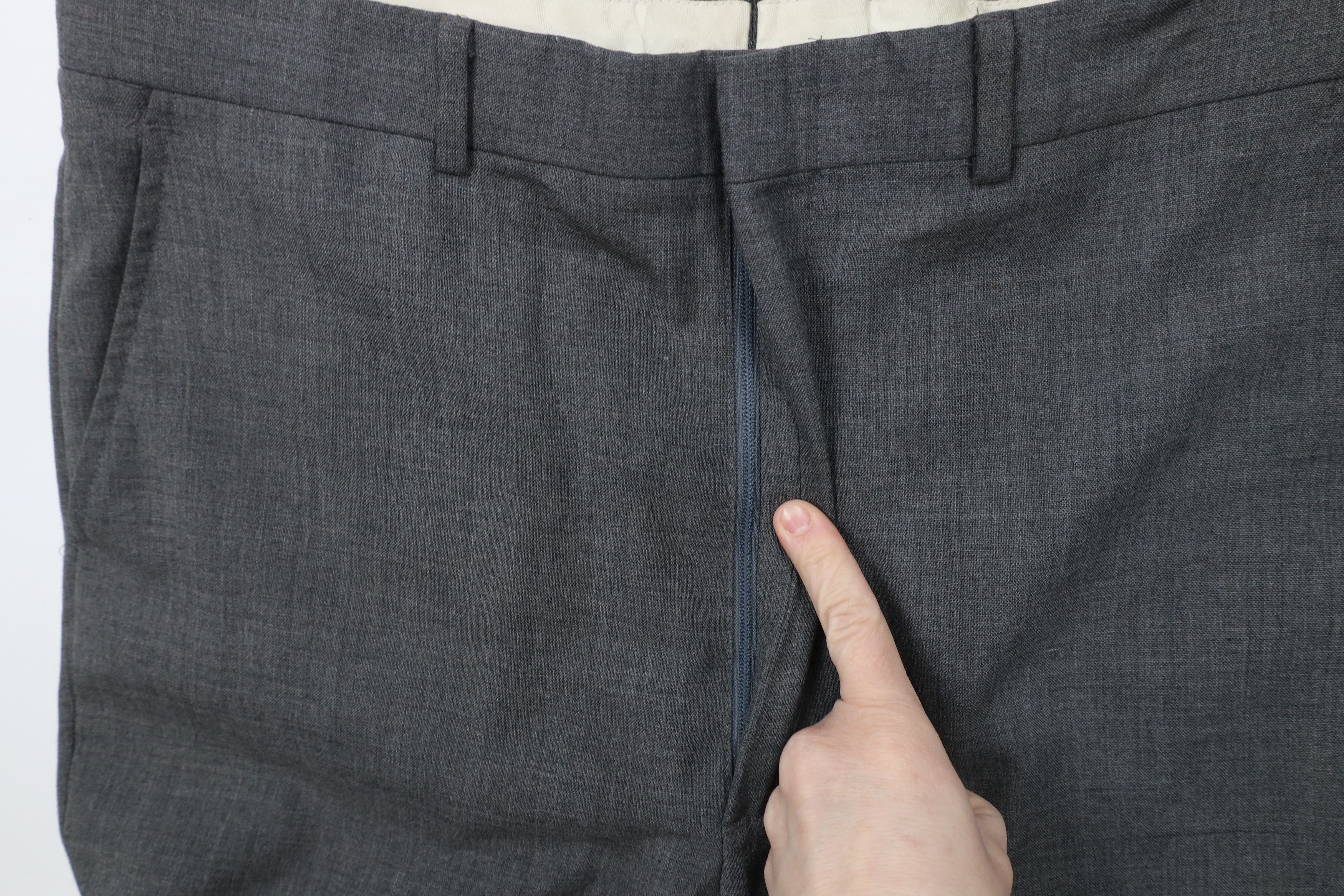 Vintage Vintage 70s Streetwear Flared Wide Leg Chino Pants Gray USA Size US 36 / EU 52 - 5 Thumbnail
