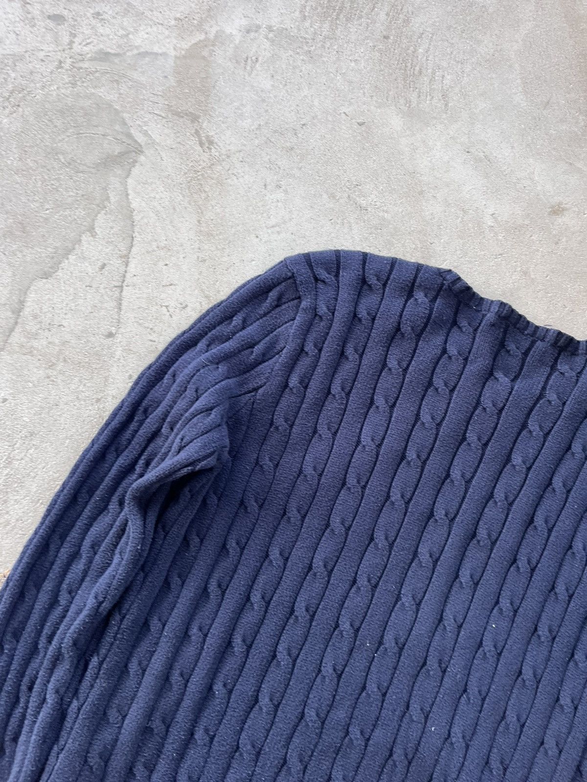Polo Ralph Lauren Vintage Polo Ralph Lauren Navy Knit Sweater Y2K Avantgarde Size XL / US 12-14 / IT 48-50 - 13 Thumbnail