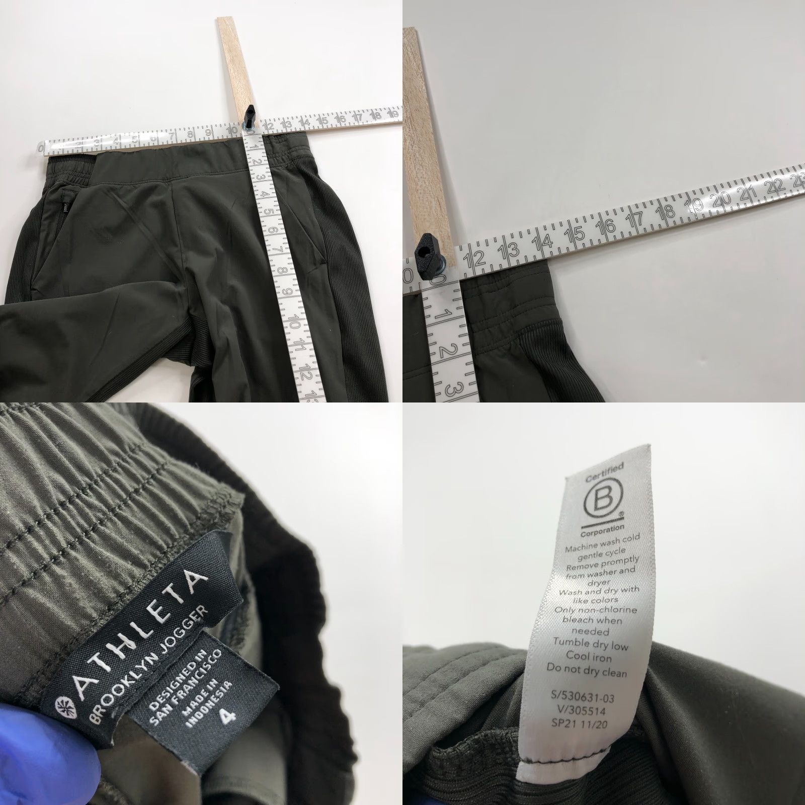 Athleta Athleta Brooklyn Jogger 4 (Fit 28W 27L) Tapered Green 530631 PLS READ Size 28" / US 6 / IT 42 - 8 Thumbnail