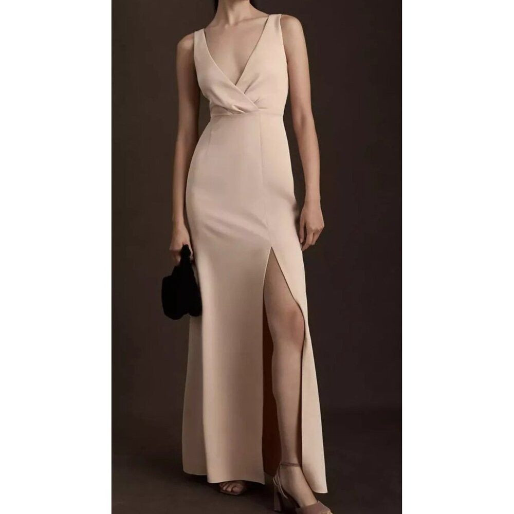 Anthropologie BHLDN Anthropologie Pale Pink Gown Formal Wedding Size 8 Size M / US 6-8 / IT 42-44 - 1 Thumbnail
