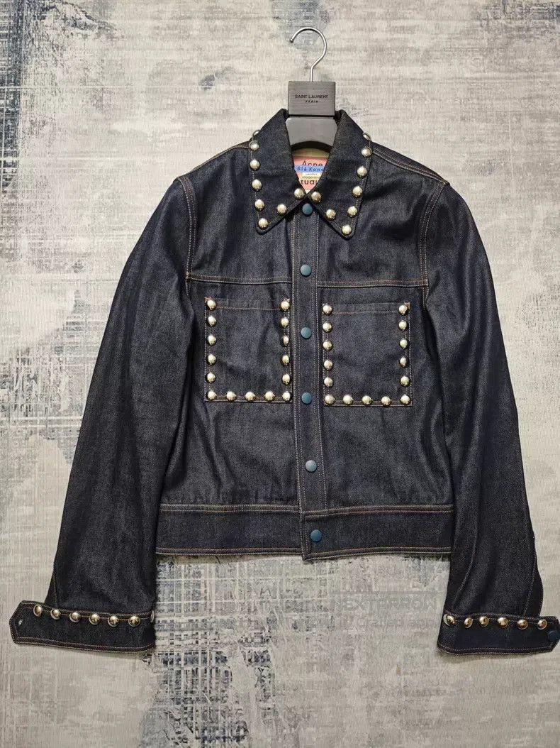 Acne Studios Acne Studios Collaboration Studded Denim Jacket Size US S / EU 44-46 / 1 - 1 Thumbnail