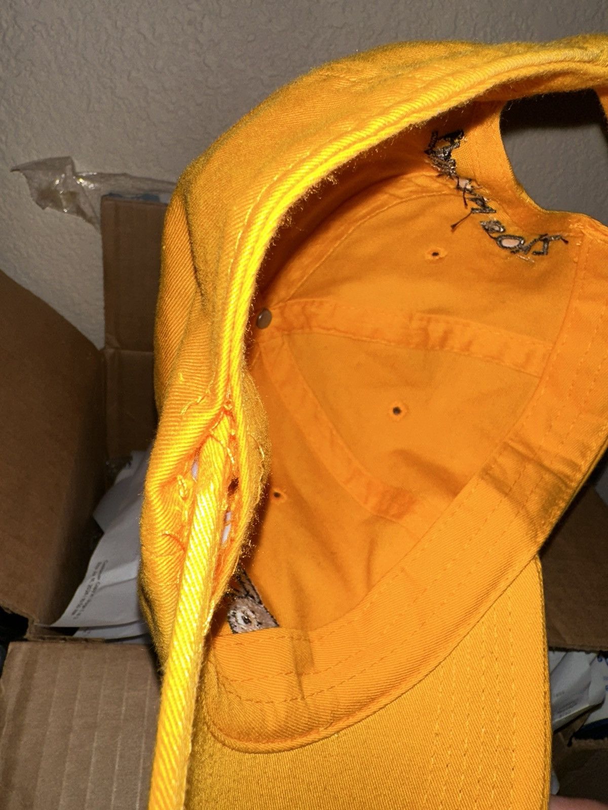 FUCT × Fuck The Population × Fucking Awesome TCB YELLOW LOGO HAT Size ONE SIZE - 3 Thumbnail