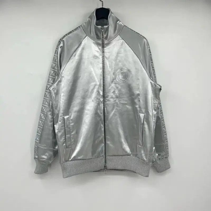 Fendi Fendi Silver Long Sleeve Men's Sweatshirt . Size US L / EU 52-54 / 3 - 1 Thumbnail