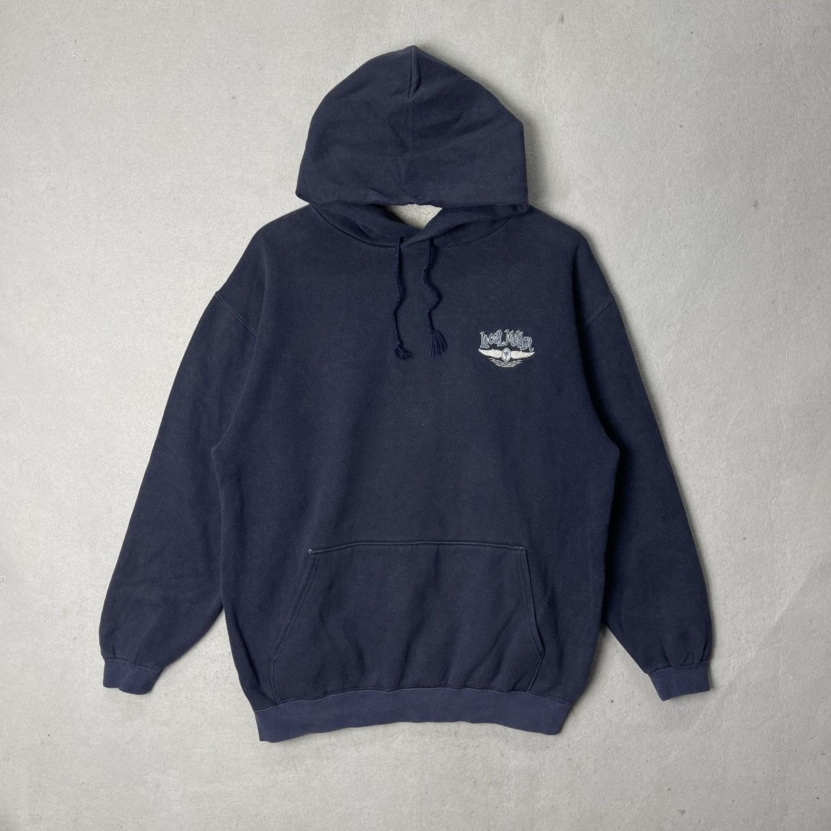 Vintage Vintage Local Motion Hawaii Pullover Hoodie Navy Surf Skate Size US L / EU 52-54 / 3 - 1 Thumbnail
