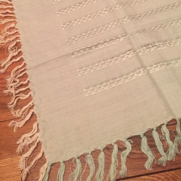Vintage Vintage Blue Scarf Handkerchief Size ONE SIZE - 3 Thumbnail