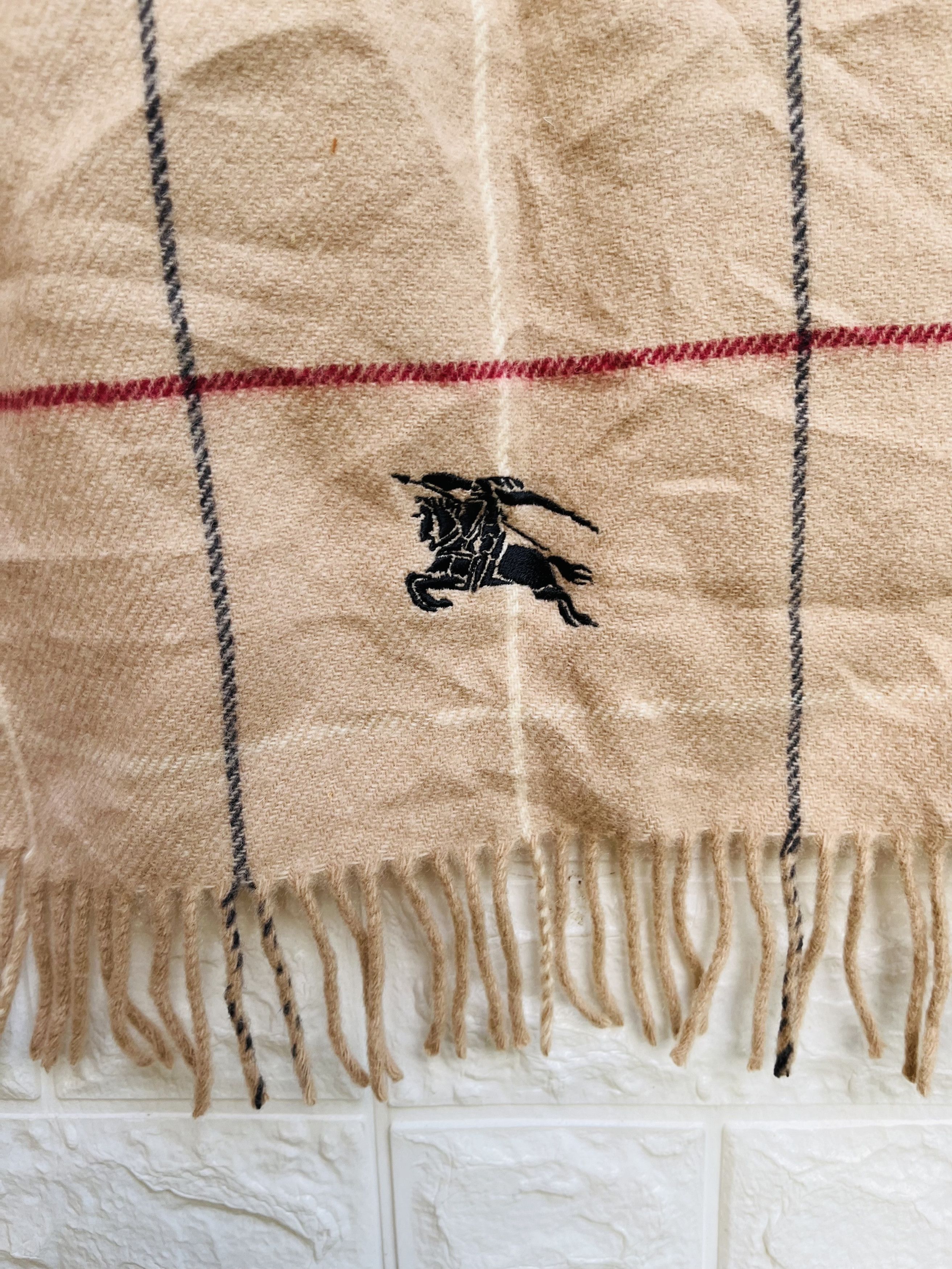 Burberry × Japanese Brand × Vintage Vintage Burberry Wool Designer Fashion Style Size ONE SIZE - 3 Thumbnail