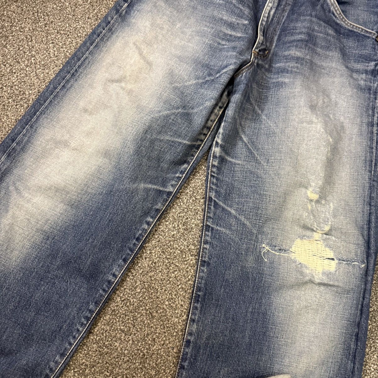 Wrangler Vintage Wideleg Wrangler Blue Bell Selvedge Aging Wash Denim Size US 32 / EU 48 - 4 Thumbnail