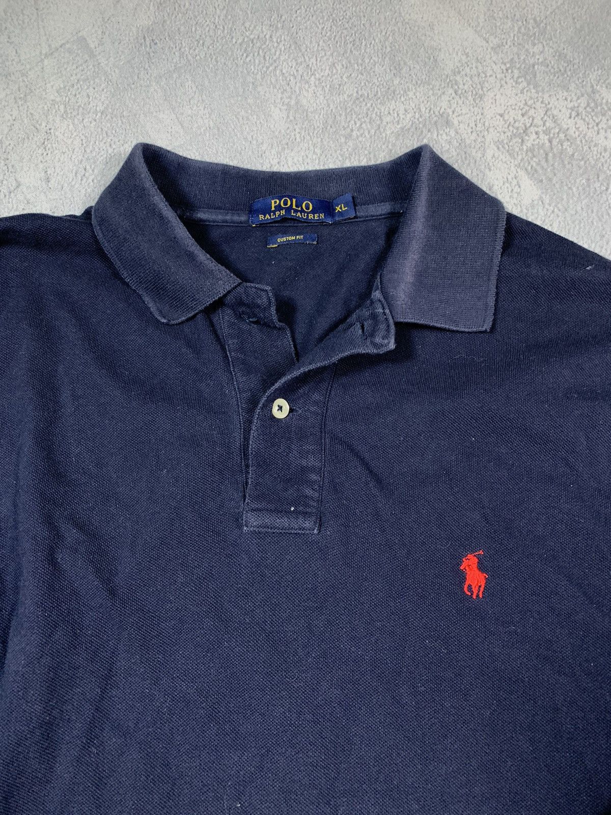 Lauren Ralph Lauren × Polo Ralph Lauren × Vintage Vintage Polo Ralph Lauren sun faded long sleeve polo size XL Size US XL / EU 56 / 4 - 3 Thumbnail