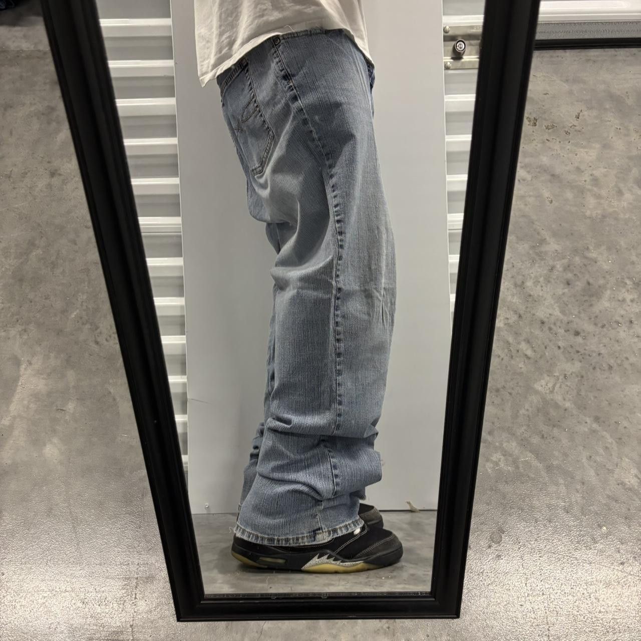 Japanese Brand × Vintage Crazy Vintage Y2K/2000s Baggy Grunge Light Wash Denim Jeans! Size US 40 / EU 56 - 2 Thumbnail
