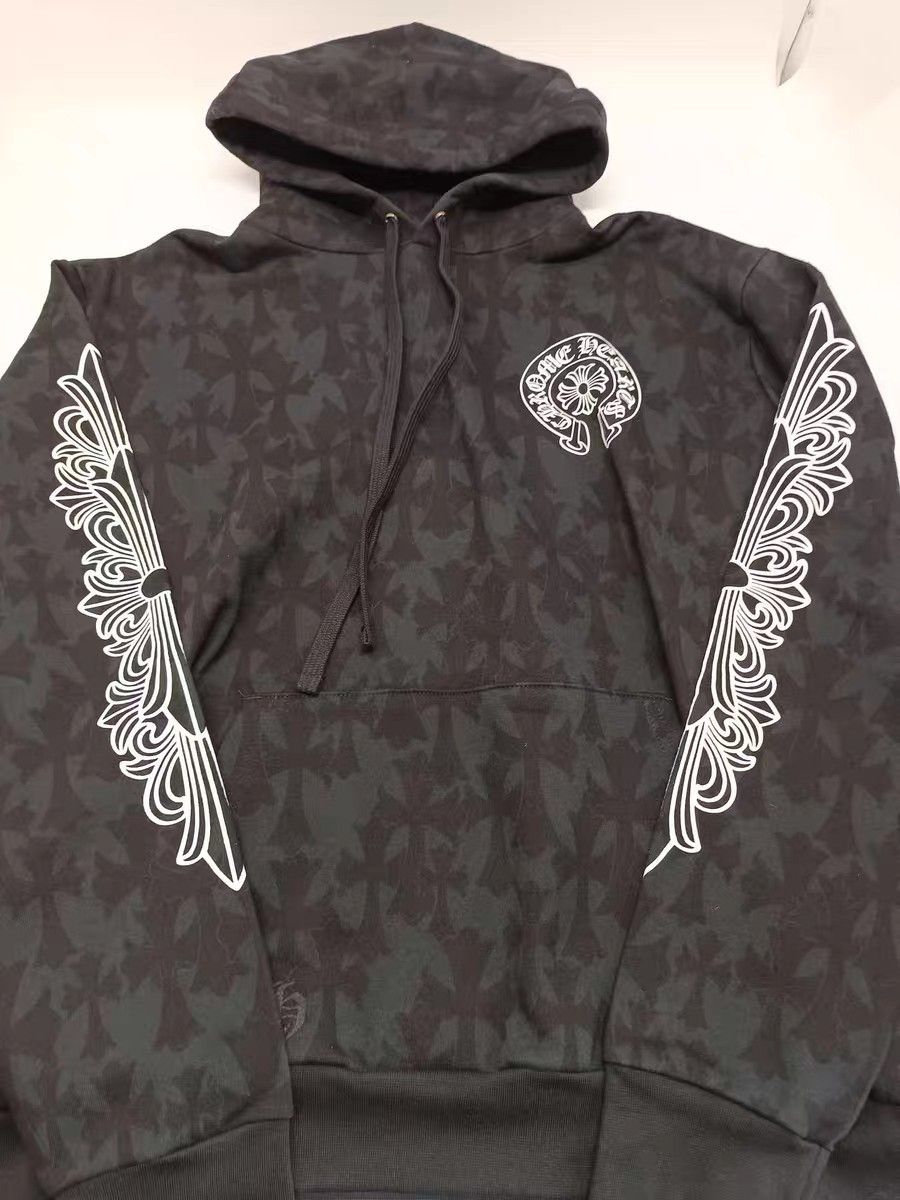 Chrome Hearts CHROME HEARTS Size L Black dark horseshoe scroll hoodie Size US L / EU 52-54 / 3 - 3 Thumbnail