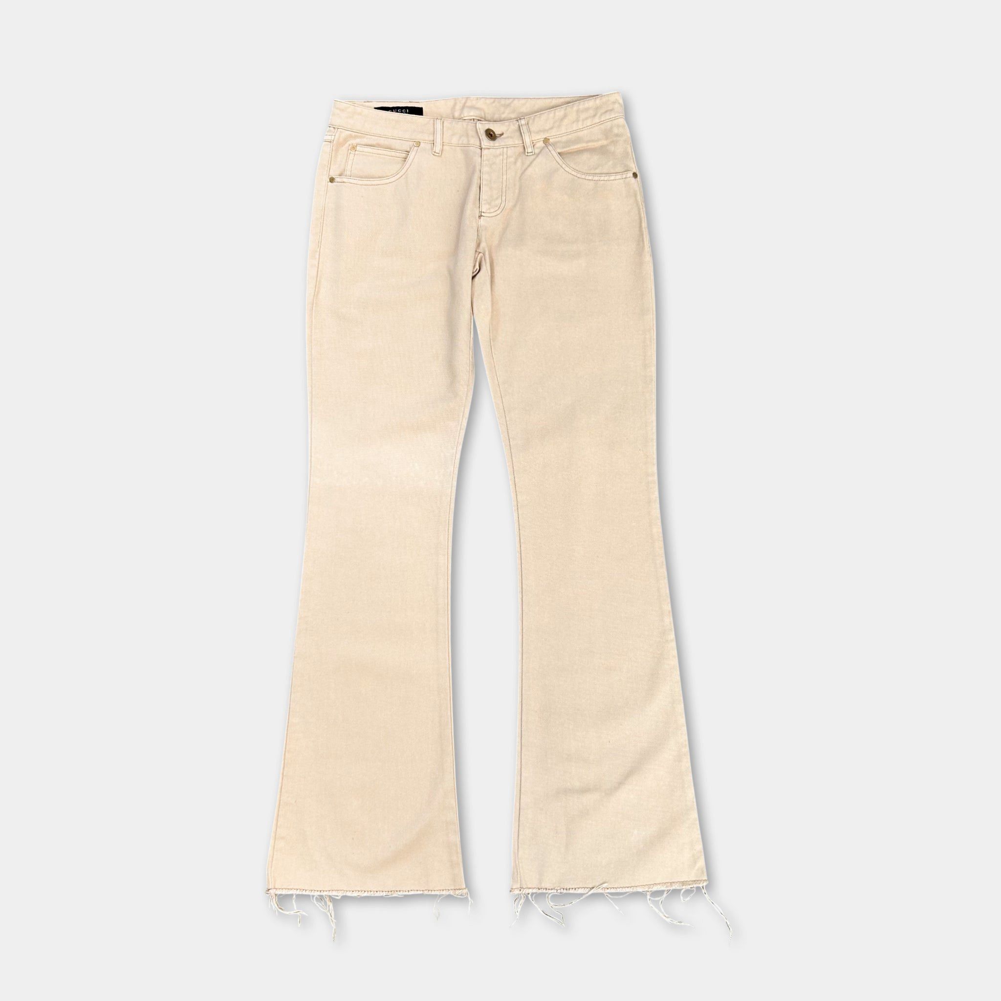 Gucci Gucci 2000's Flared Distressed Pants Size US 30 / EU 46 - 1 Thumbnail
