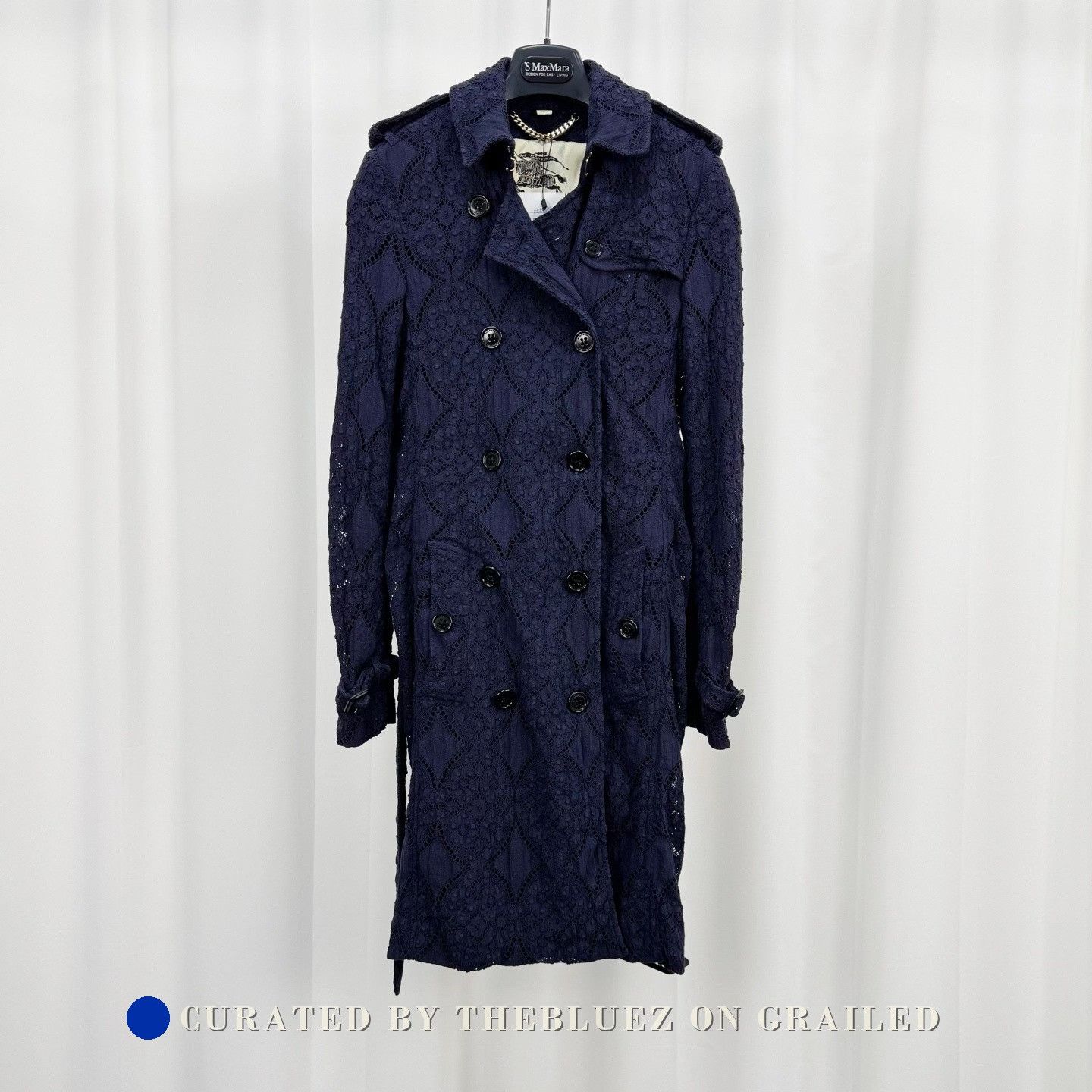 Burberry Burberry Lace Embroidery Double-Breasted Trench Coat Size S / US 4 / IT 40 - 1 Thumbnail