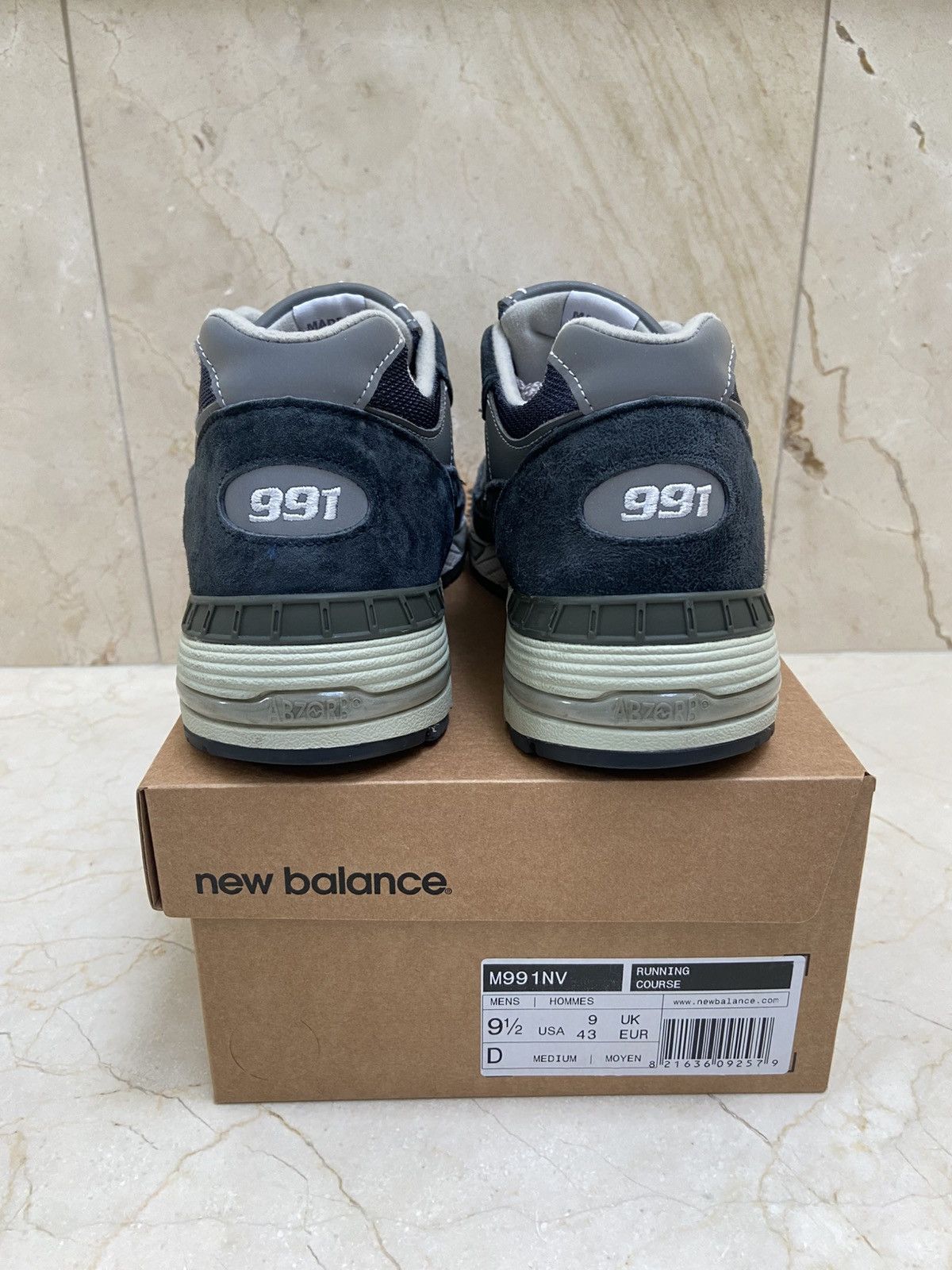 New Balance New Balance 991 Navy Made in UK Size US 9.5 / EU 42-43 - 6 Thumbnail