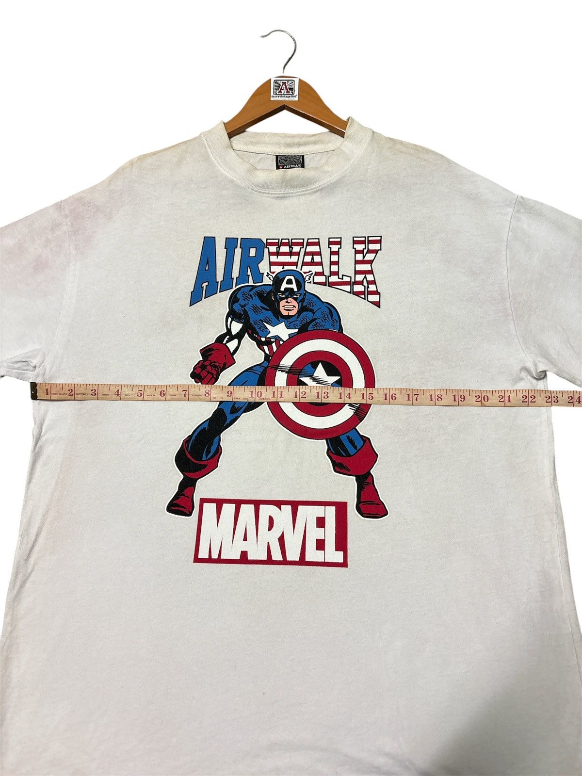 Airwalk 💸BINDING OFFER💸AIRWALK X CAPTAIN AMERICA MARVEL TSHIRT TEE💥 Size US L / EU 52-54 / 3 - 7 Thumbnail