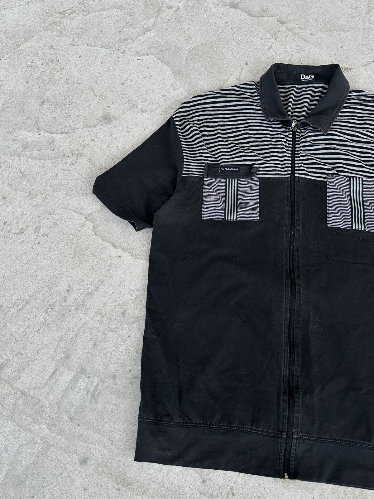 Dolce & Gabbana Vintage Shirt Dolce Gabbana Full Zip Big Print Faded Men’s Size US L / EU 52-54 / 3 - 3 Thumbnail