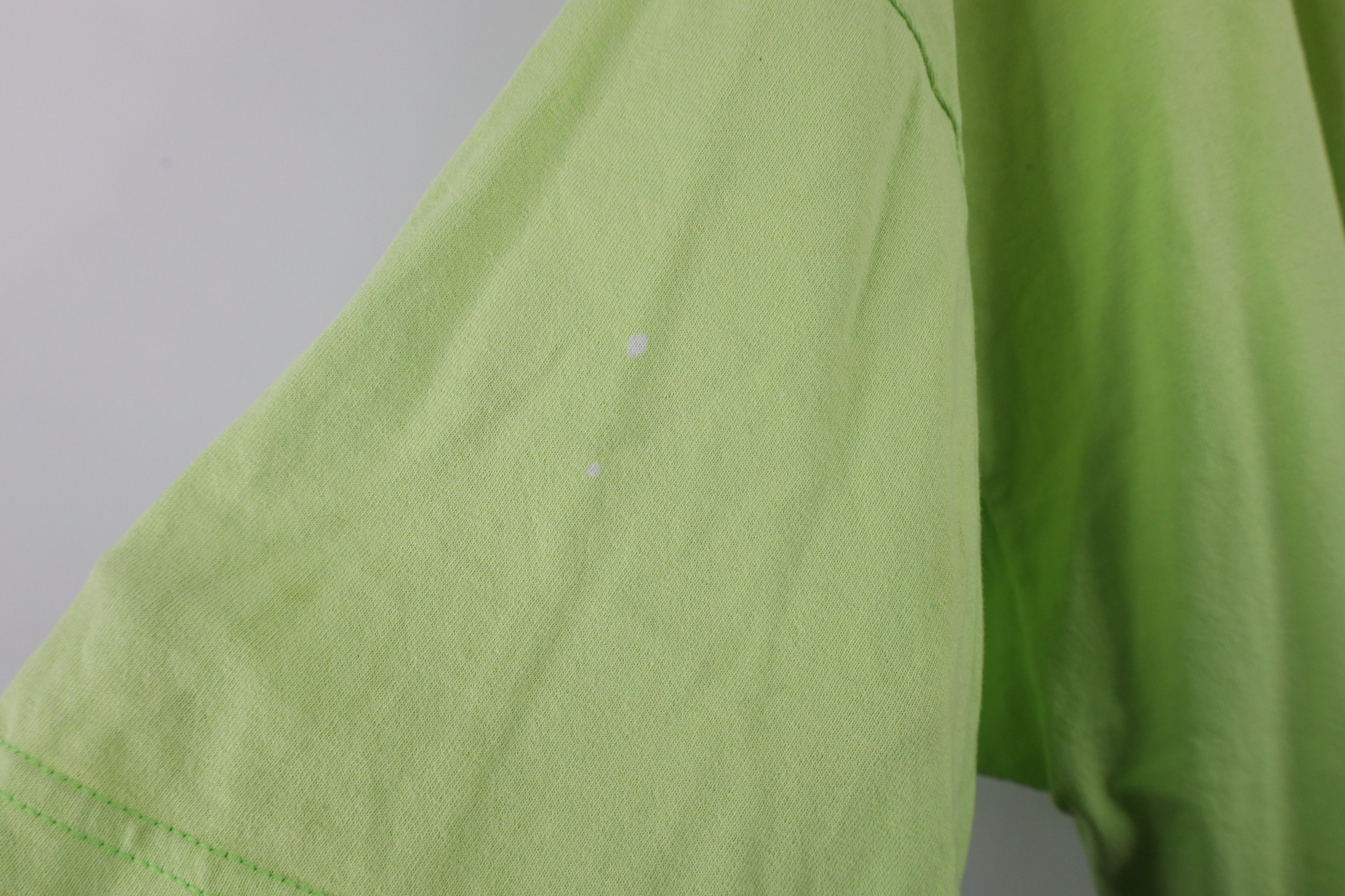 Vintage Vintage 90s Streetwear Heavyweight Blank T-Shirt Lime Green Size US XXL / EU 58 / 5 - 6 Thumbnail