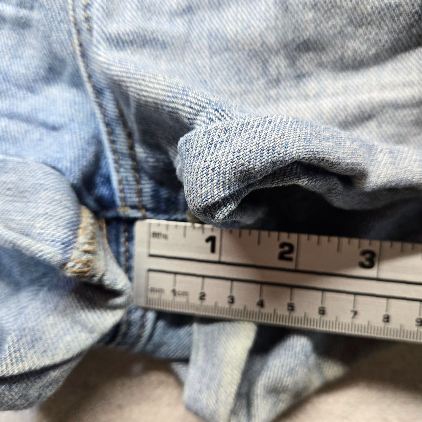 Vintage Bullhead Shorts Light Blue Distressed High Rise Cut Off Festival Women's Size 9 Size 30" / US 8 / IT 44 - 6 Thumbnail