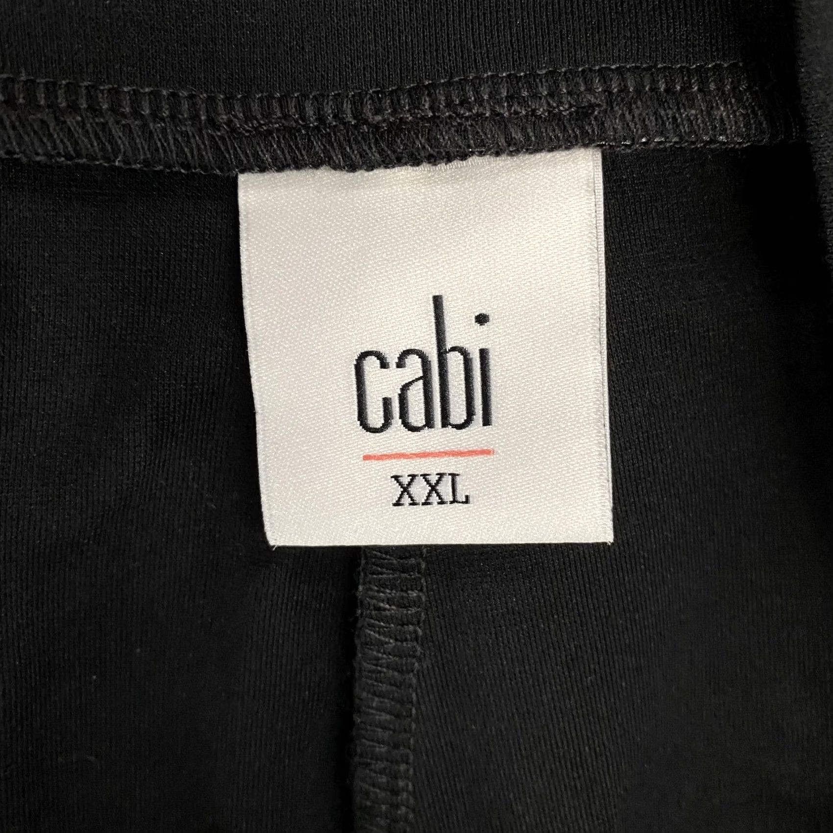 Vintage Cabi Pants Womens XXl Black Cropped Wide-Leg Ponte Snap Button Side Pockets Relaxed Waist Pull On 26in Inseam Casual Travel Denim Style? Size 40" / US 18 - 5 Thumbnail