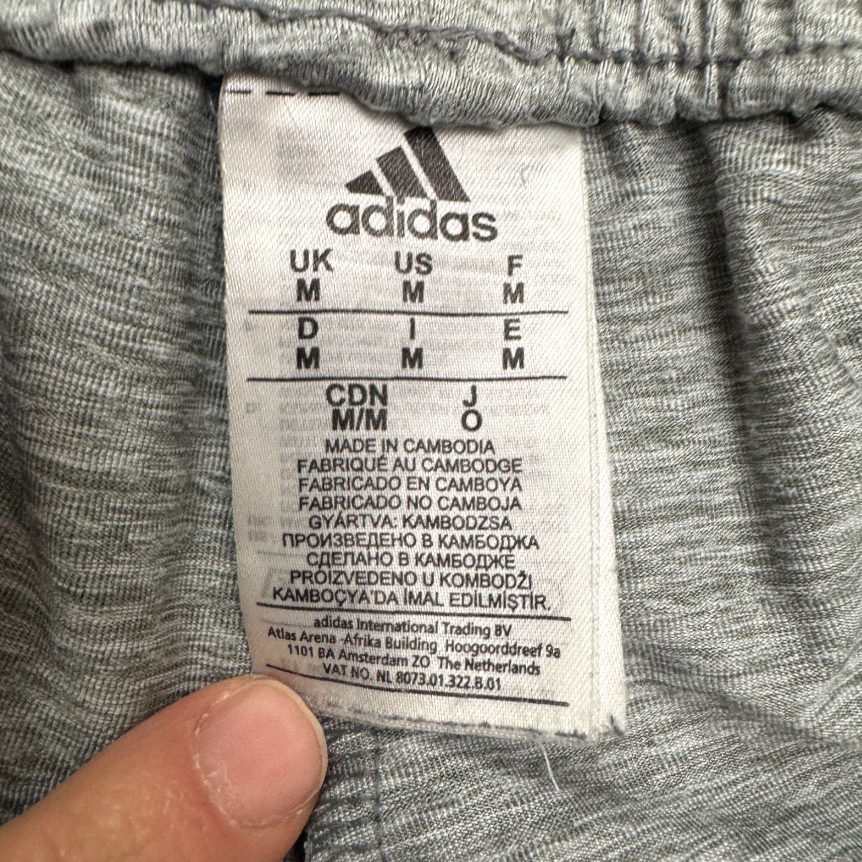 Adidas Adidas Squad ID Colorblock Jogger Pants Mens Medium Gray Black Zip Pocket Active Size US 31 - 7 Thumbnail