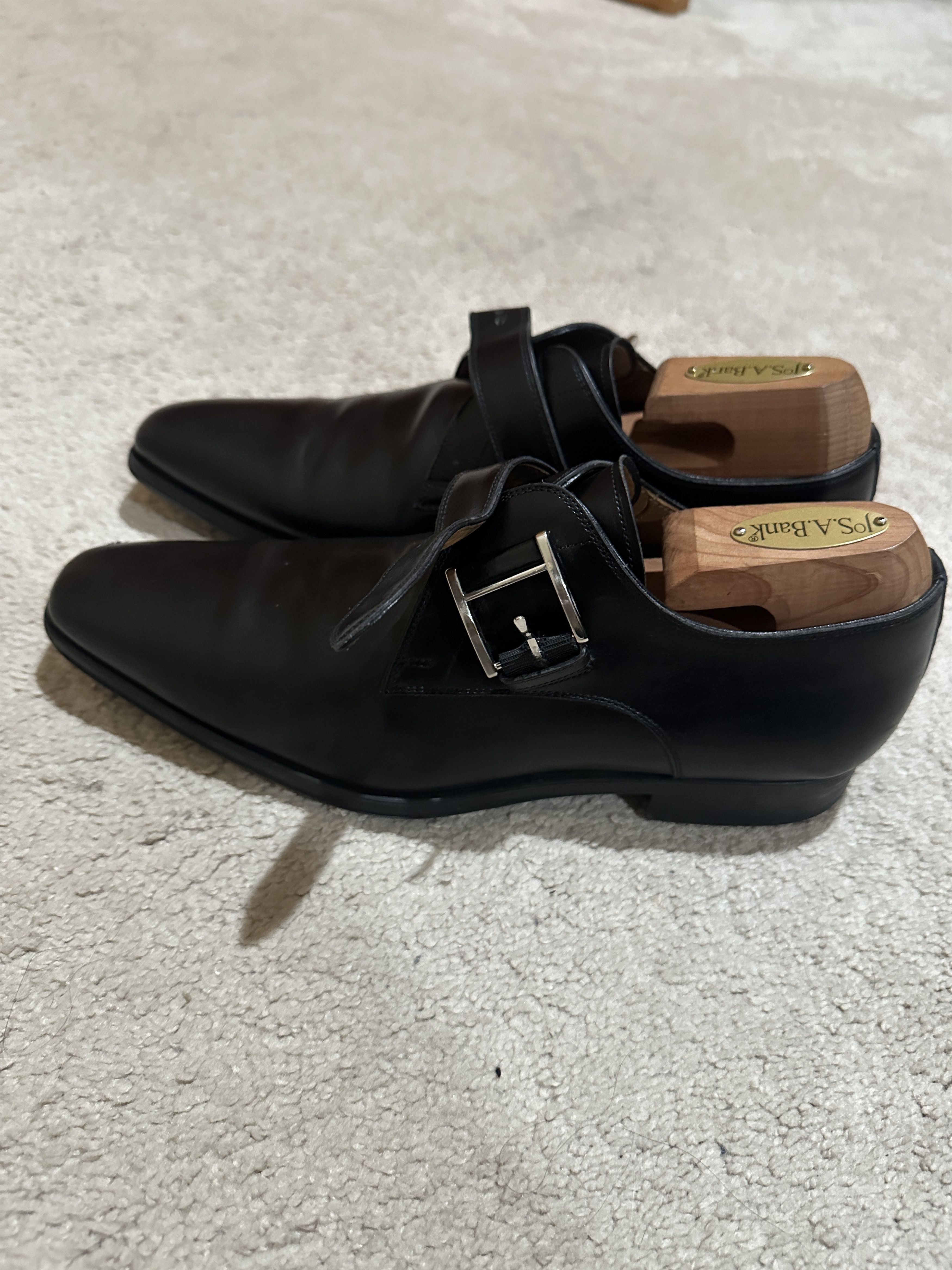 image of Magnanni Black Loafers, Men's (Size 7)