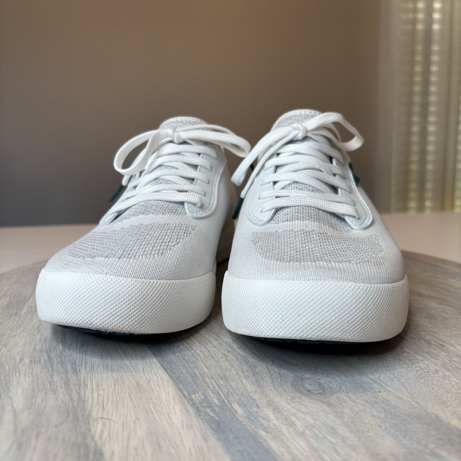 Vessi Vessi Weekend Unisex White Knit Sneakers Men's Sz 8 Wmn's 9 Size US 8 / EU 41 - 2 Thumbnail