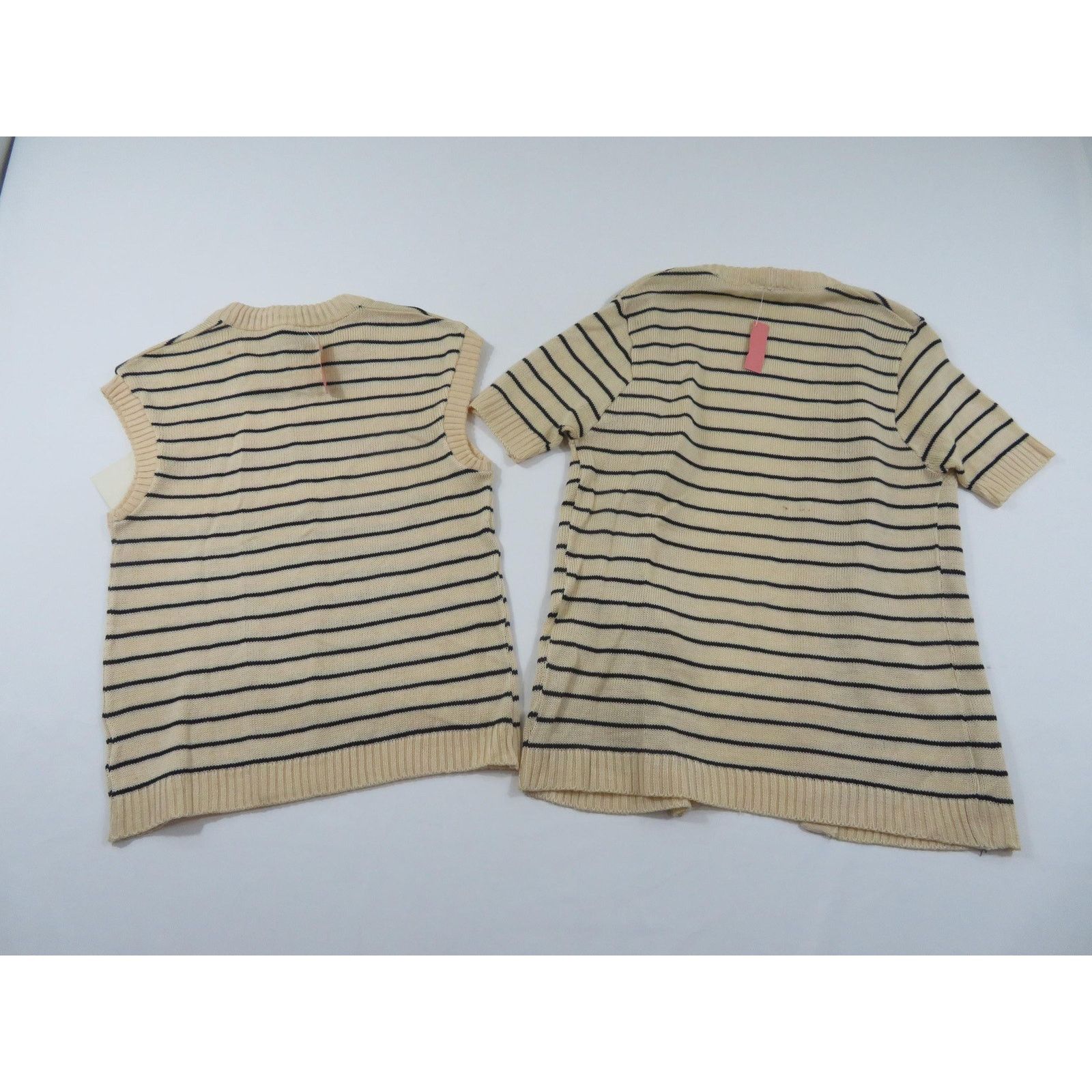 Other Addenda Acrylic Knit Top Blouse Set, Striped, Sz L 1970s Size L / US 10 / IT 46 - 2 Thumbnail