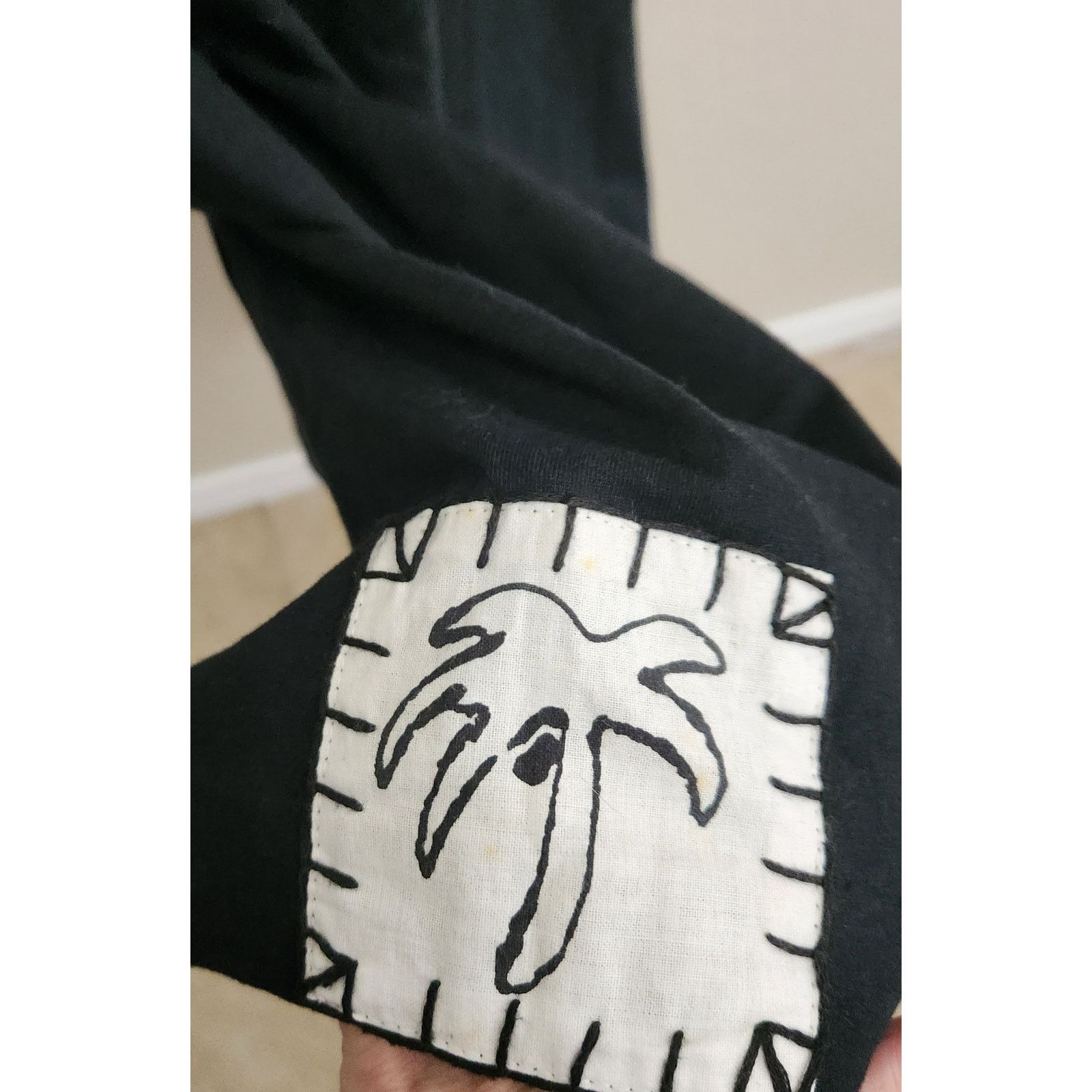 Other VTG Tropico Black White Patchwork Pictures Hem Maxi Dress L Size L / US 10 / IT 46 - 3 Thumbnail