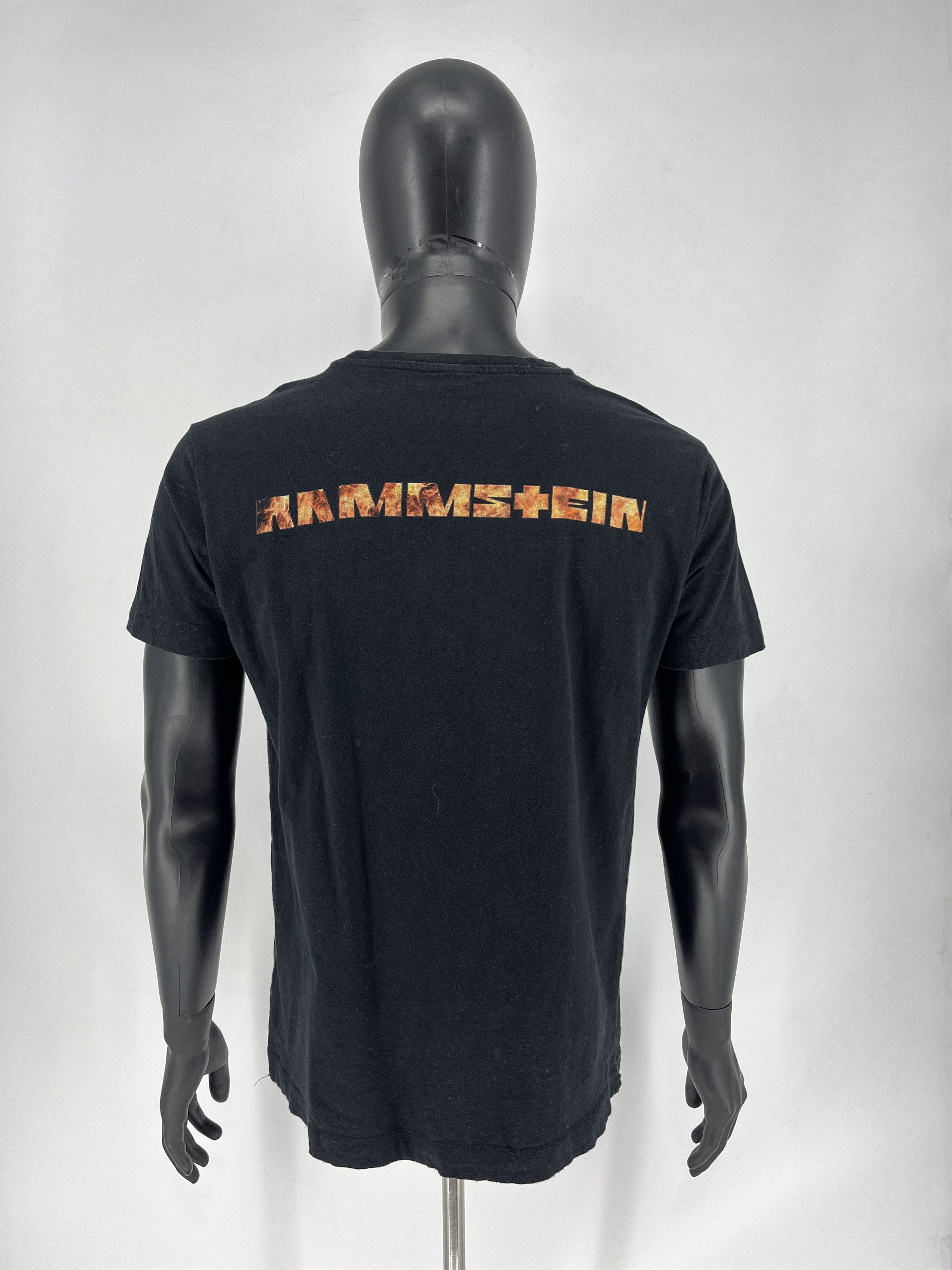 Band Tees Vintage Y2K Rammstein Face Horror Print Band Rock Streetwear Size US M / EU 48-50 / 2 - 7 Thumbnail