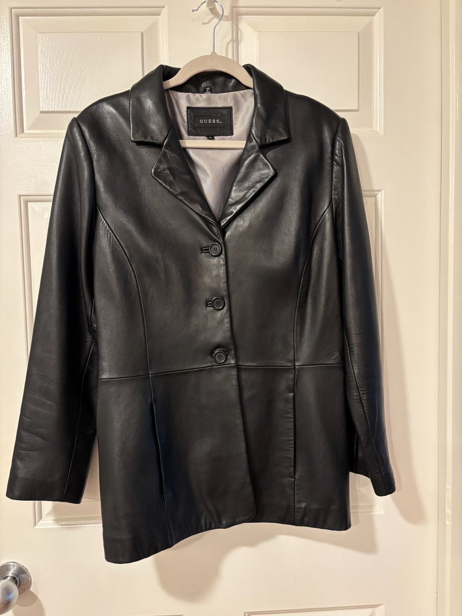 Guess Guess Genuine Leather Jacket Size L / US 10 / IT 46 - 1 Thumbnail