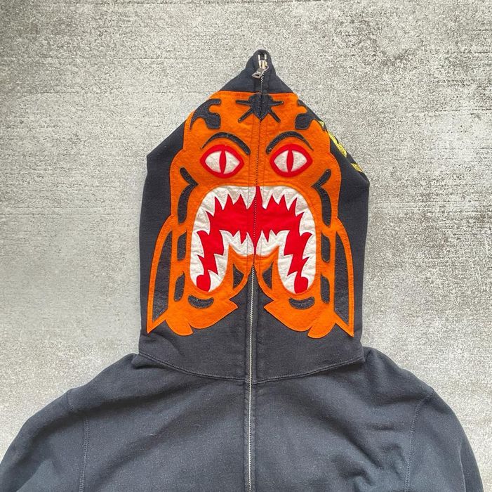 BAPE Tiger Full Zip Hoodie Pink Men's - US