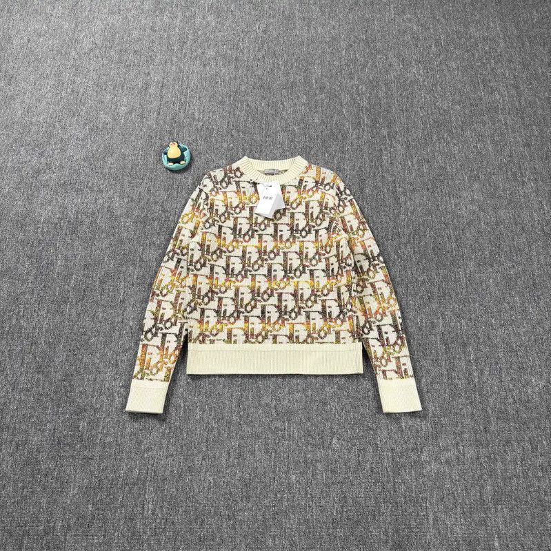 Dior Dior Yellow Wool Men's Pullover Sweater 0089 Size US S / EU 44-46 / 1 - 1 Thumbnail