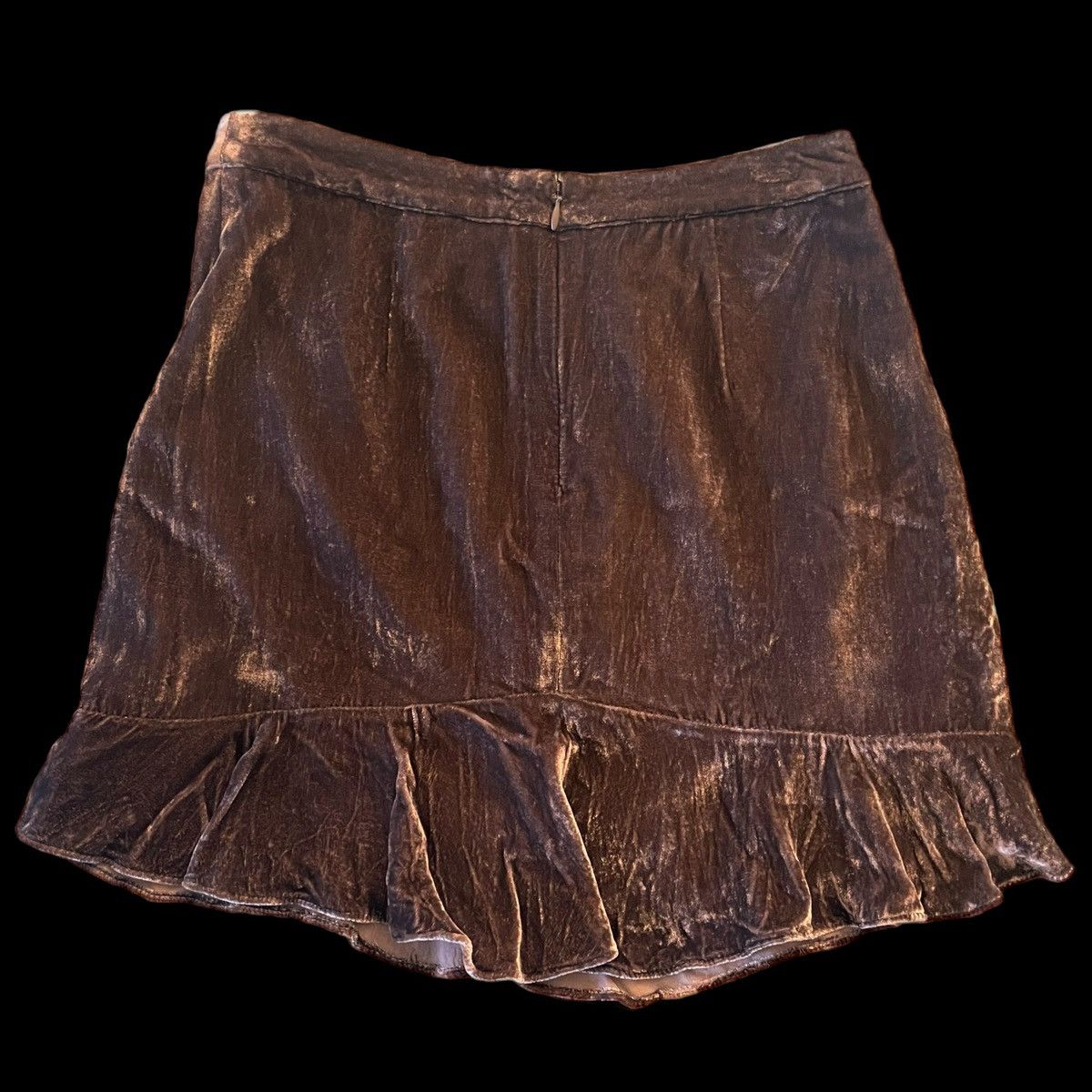 Madewell madewell velvet ruffle mini skirt sz 2 Size 26" / US 2 / IT 38 - 2 Thumbnail