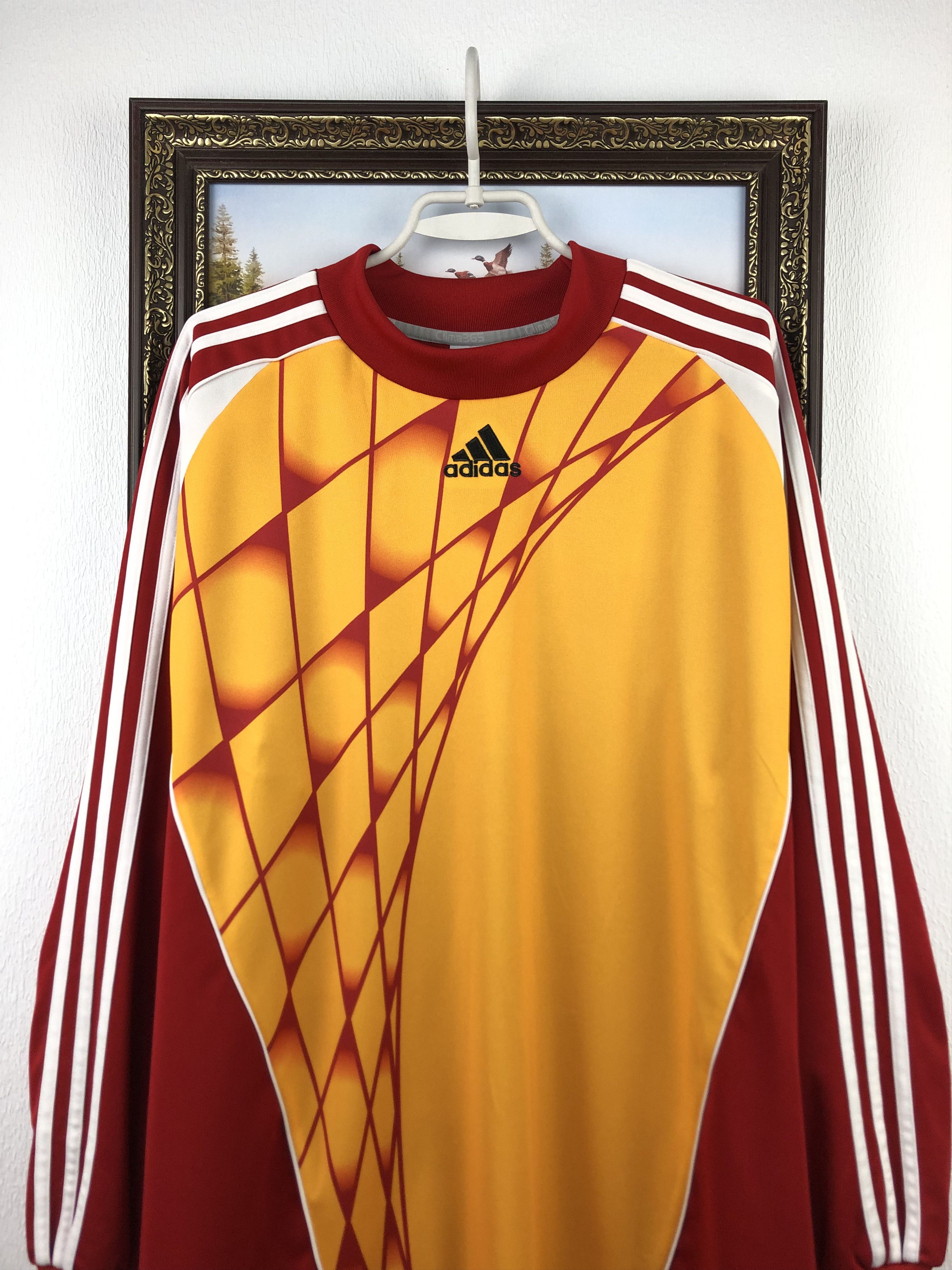 Adidas Vintage Football Goalkeeper Template Shirt Jersey Rare Size US XL / EU 56 / 4 - 2 Thumbnail