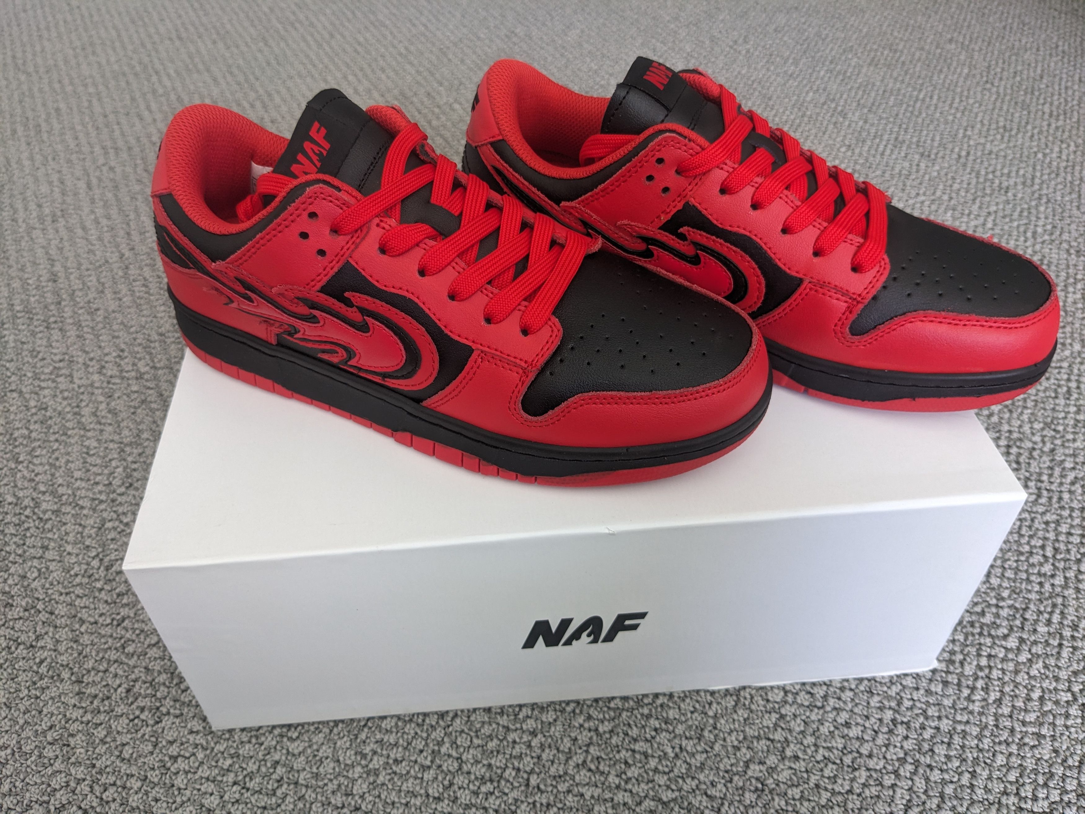 Other NAF Global Shoes In Red/Black Color Size US 8 / EU 41 - 7 Thumbnail