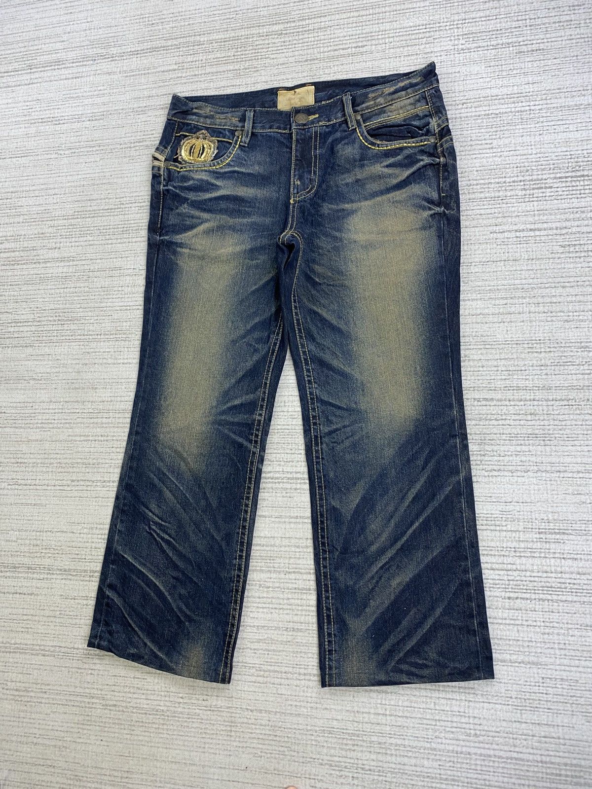 If Six Was Nine × Japanese Brand × Vintage Vintage Lolita Baggy Jeans Washes Distressed Denim Pants Size US 36 / EU 52 - 4 Thumbnail
