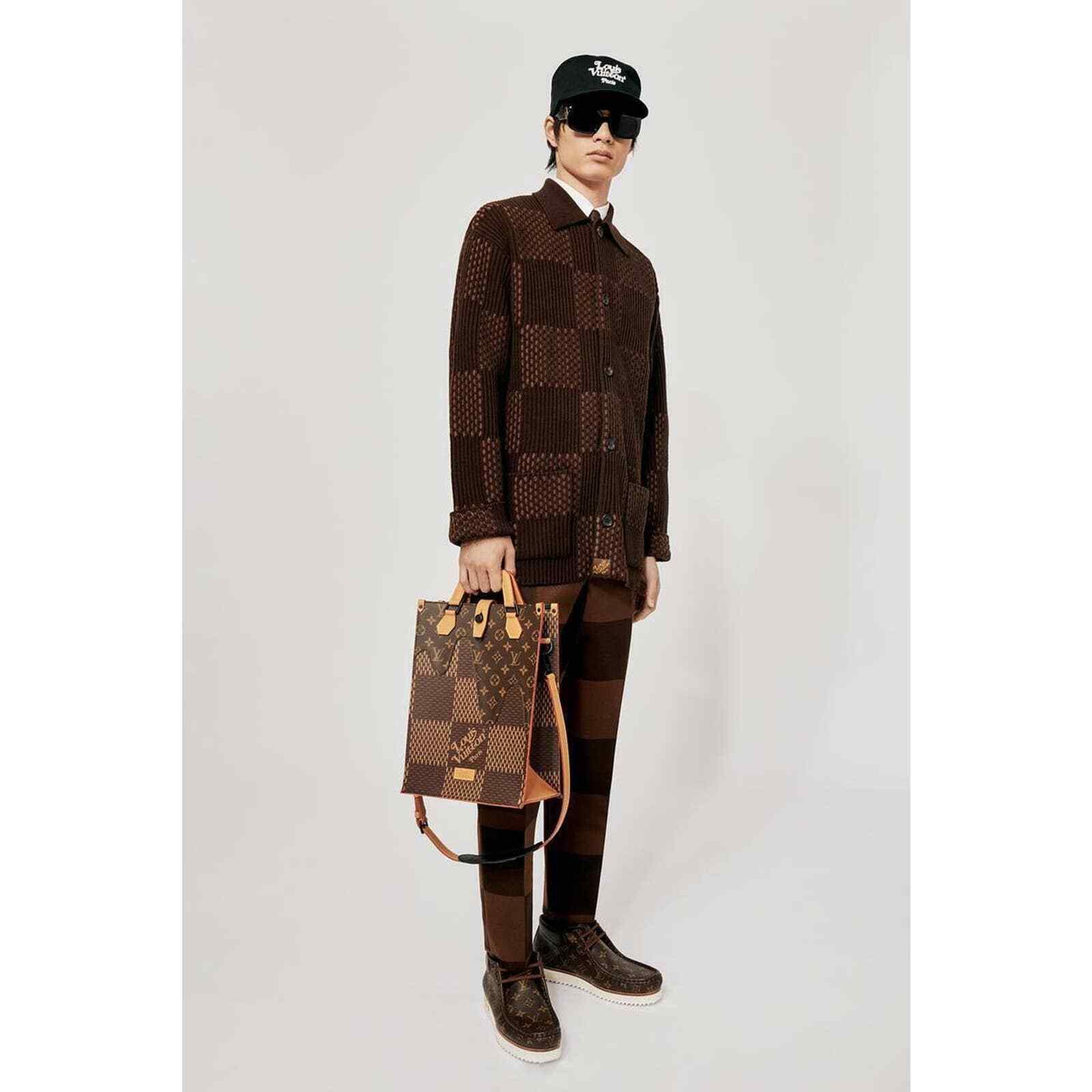 Louis Vuitton Louis Vuitton Nigo Mini Tote Giant Monogram Damier Drip Bag Size ONE SIZE - 3 Thumbnail