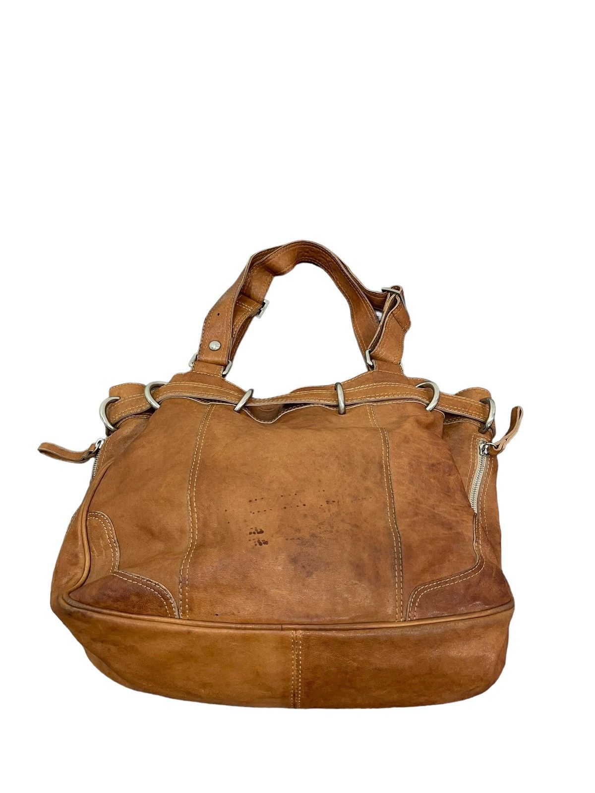 Japanese Brand Full Leather Vtg Via Republica Italy Shoulder Bag 4🟩 Size ONE SIZE - 11 Thumbnail