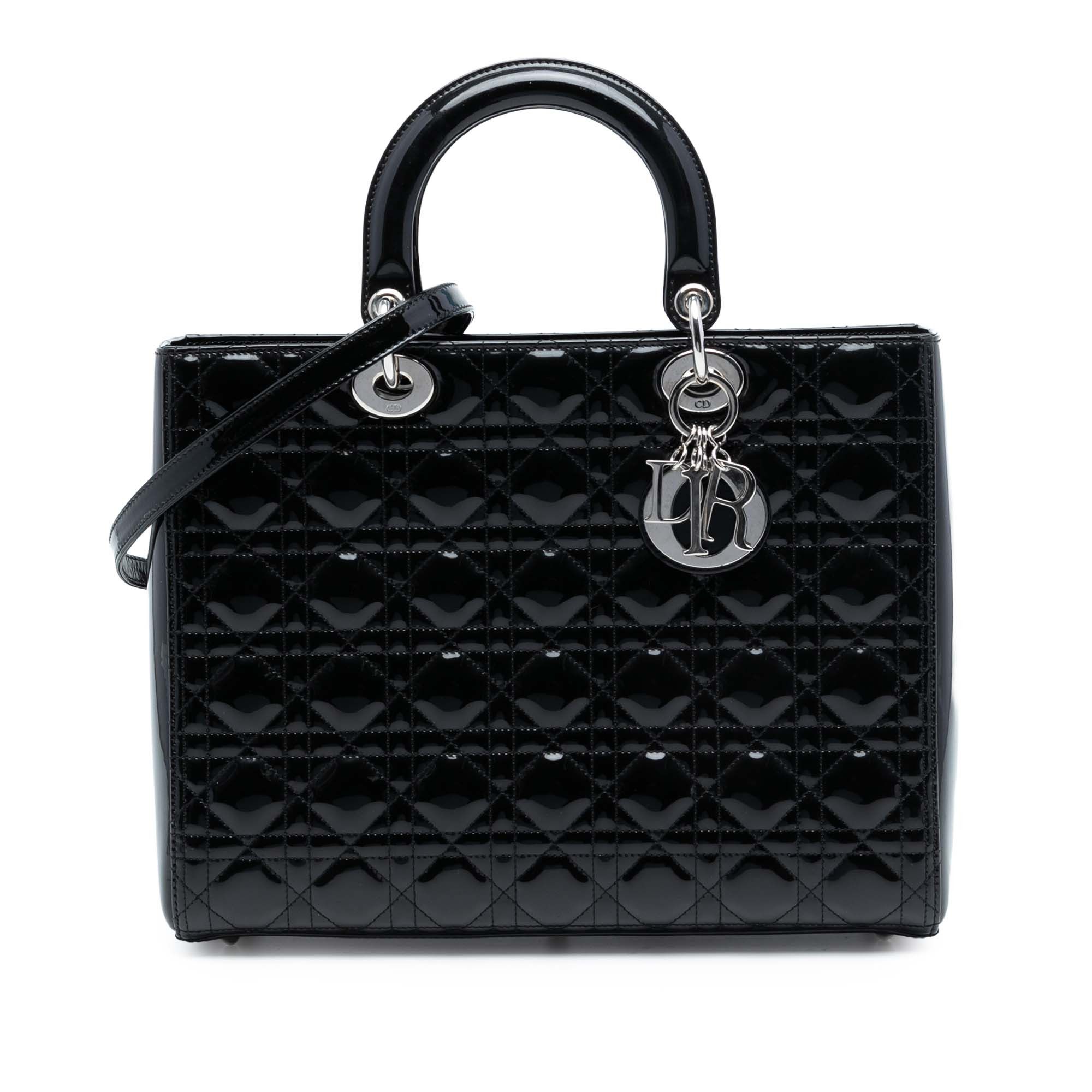 Dior Dior Large Patent Cannage Lady Dior Size ONE SIZE - 1 Thumbnail