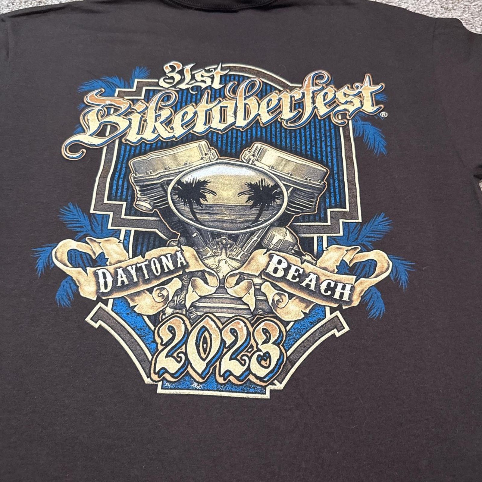Harley Davidson 31st Annual BIKETOBERFEST Daytona Beach T-Shirt Size US L / EU 52-54 / 3 - 5 Thumbnail