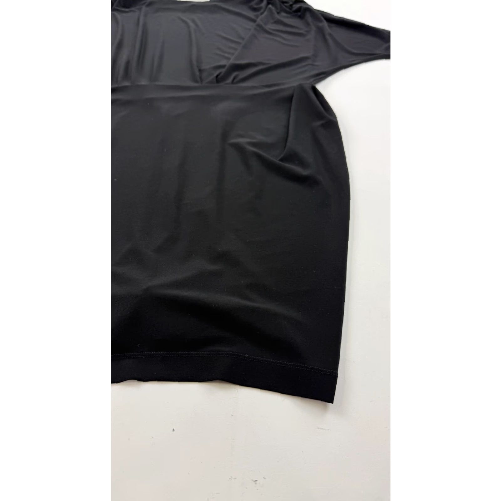 Badgley Mischka Mark + James by Badgley Mischka Dress Womens Medium Black Dolman V-Neck Stretch Size M / US 6-8 / IT 42-44 - 2 Thumbnail