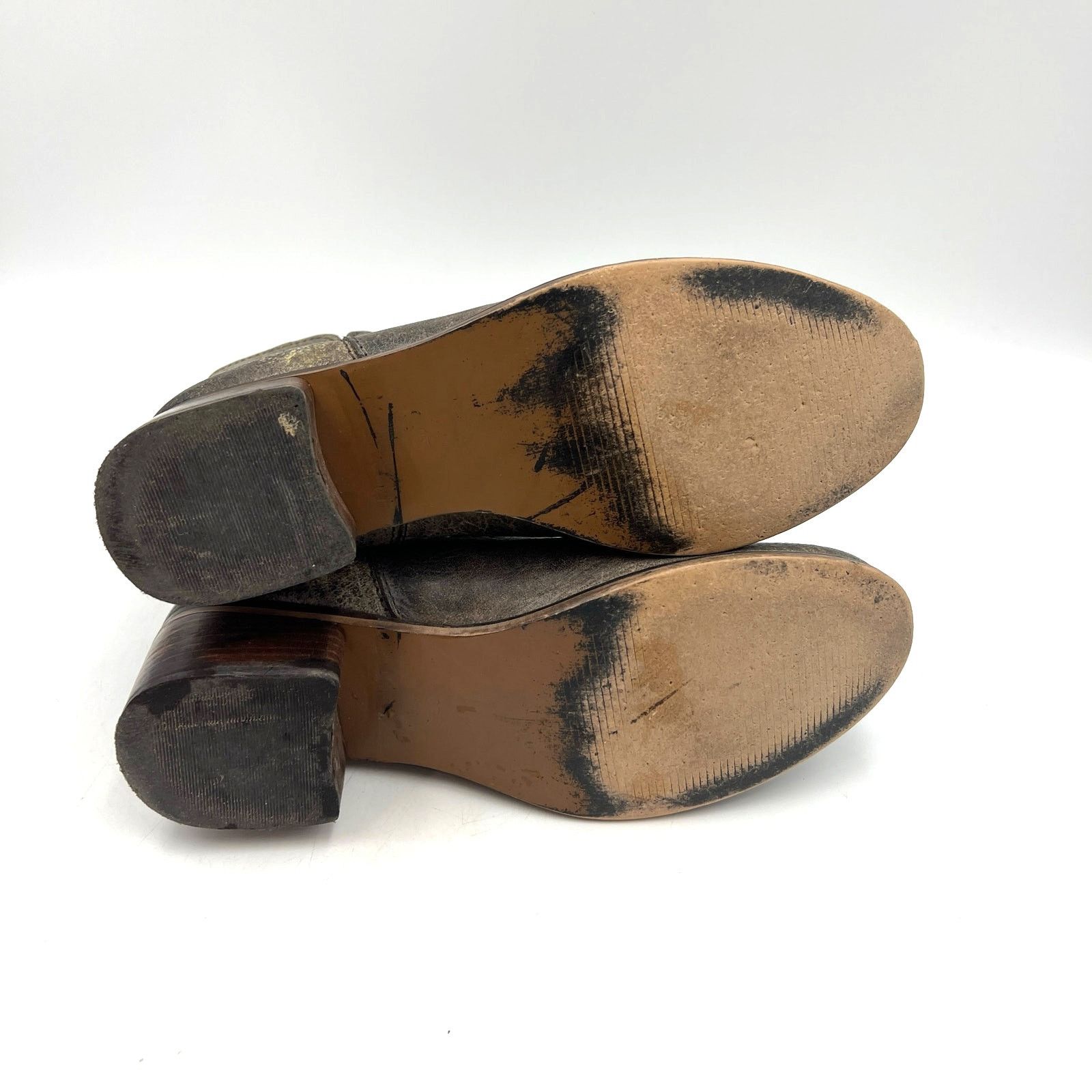 Diba True Diba West Haven Distressed Leather Boots Brown Size US 9.5 / IT 39.5 - 8 Thumbnail