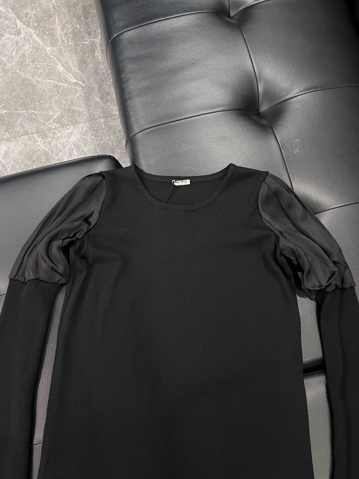 Miu Miu Miu Miu 2007 Puff Sleeve Knit Sweater Size M / US 6-8 / IT 42-44 - 3 Thumbnail