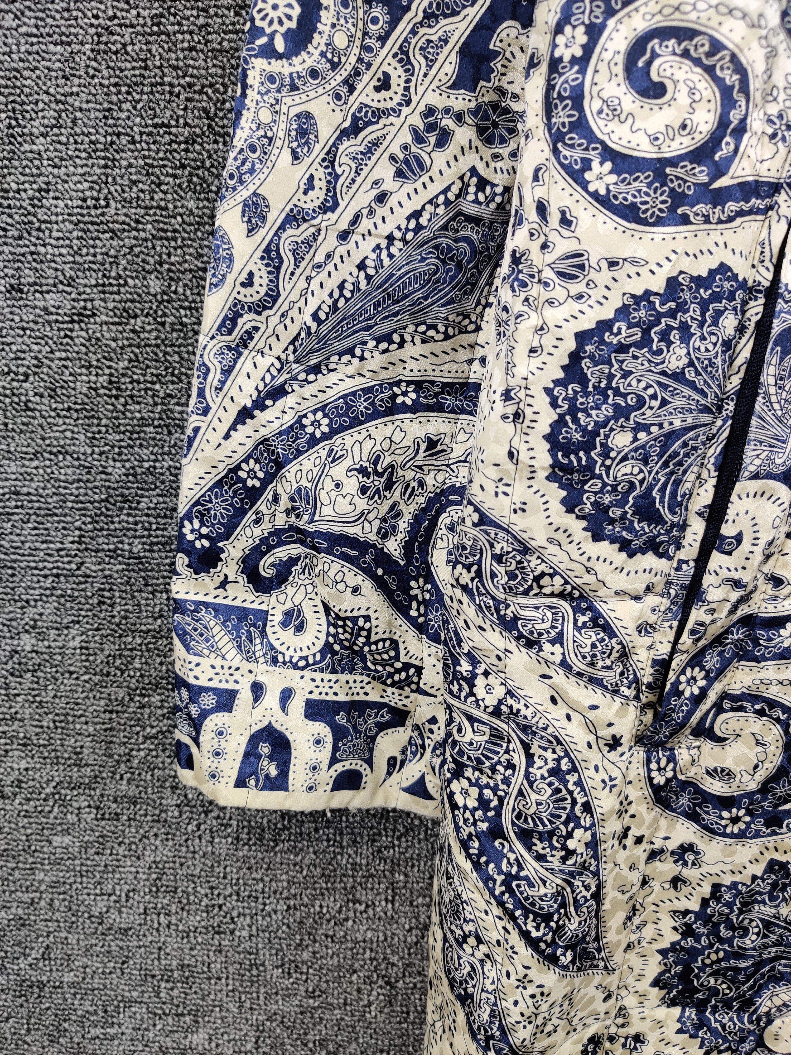 Japanese Brand Vintage Mimo Moda Paisley Long Jacket Nice Design Size US L / EU 52-54 / 3 - 3 Thumbnail
