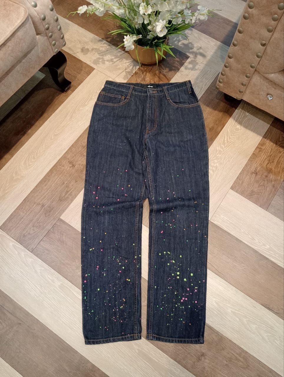 Ne-Net VINTAGE NE-NET ISSEY MIYAKE PAINTER DENIM PANTS Size US 30 / EU 46 - 1 Thumbnail