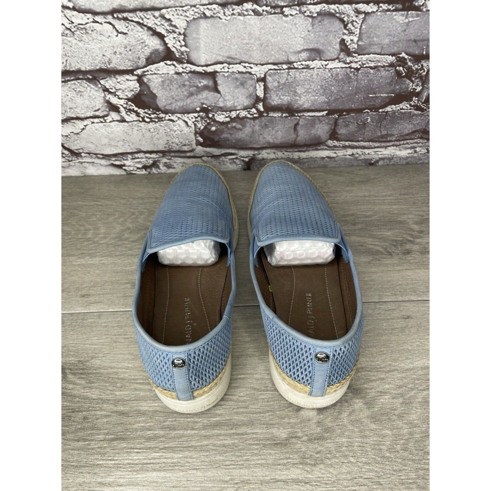 Donald Pliner Donald J Pliner Palm Lagoon Blue Leather Espadrille Shoes Wo Size US 10 / IT 40 - 19 Thumbnail