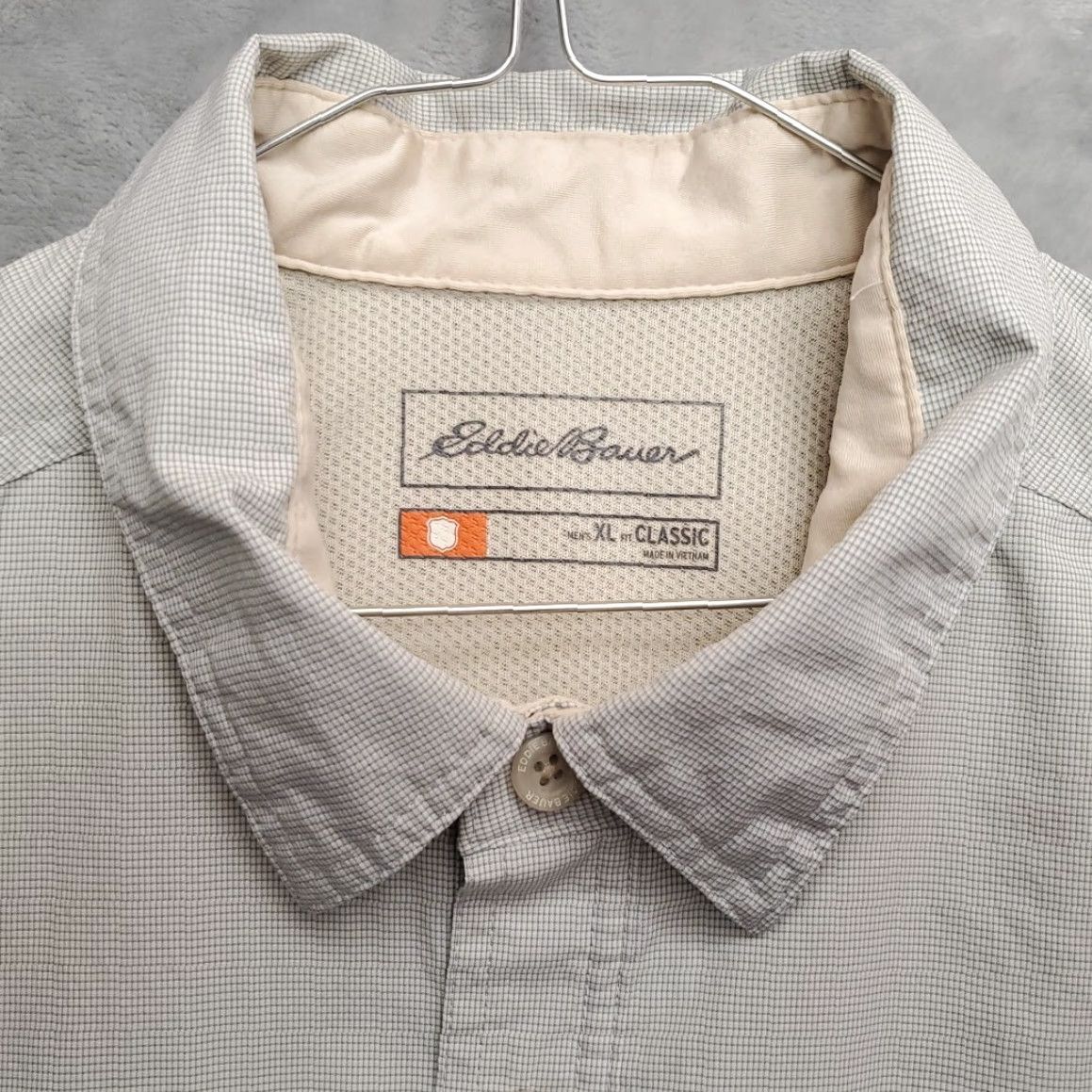 Eddie Bauer VINTAGE Eddie Bauer Shirt Mens XL Green Micro Check Performance Vented Outdoor Classic Size US XL / EU 56 / 4 - 3 Thumbnail